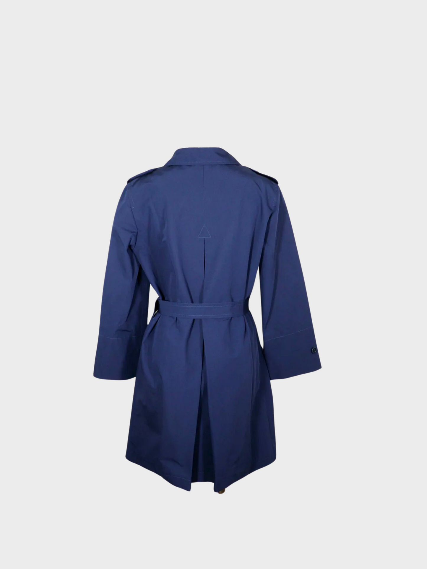 Prada 2010s Navy Blue Trench Coat