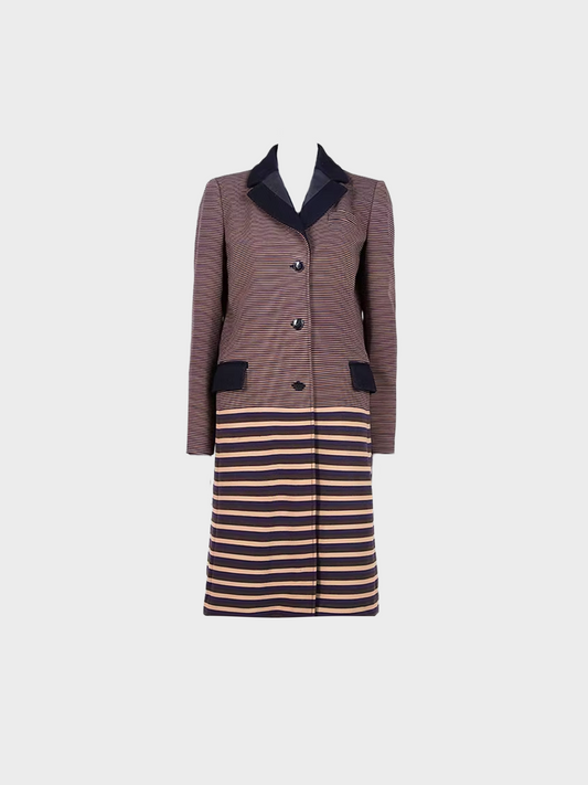 Miu Miu FW 2000 Multicolor Striped Coat