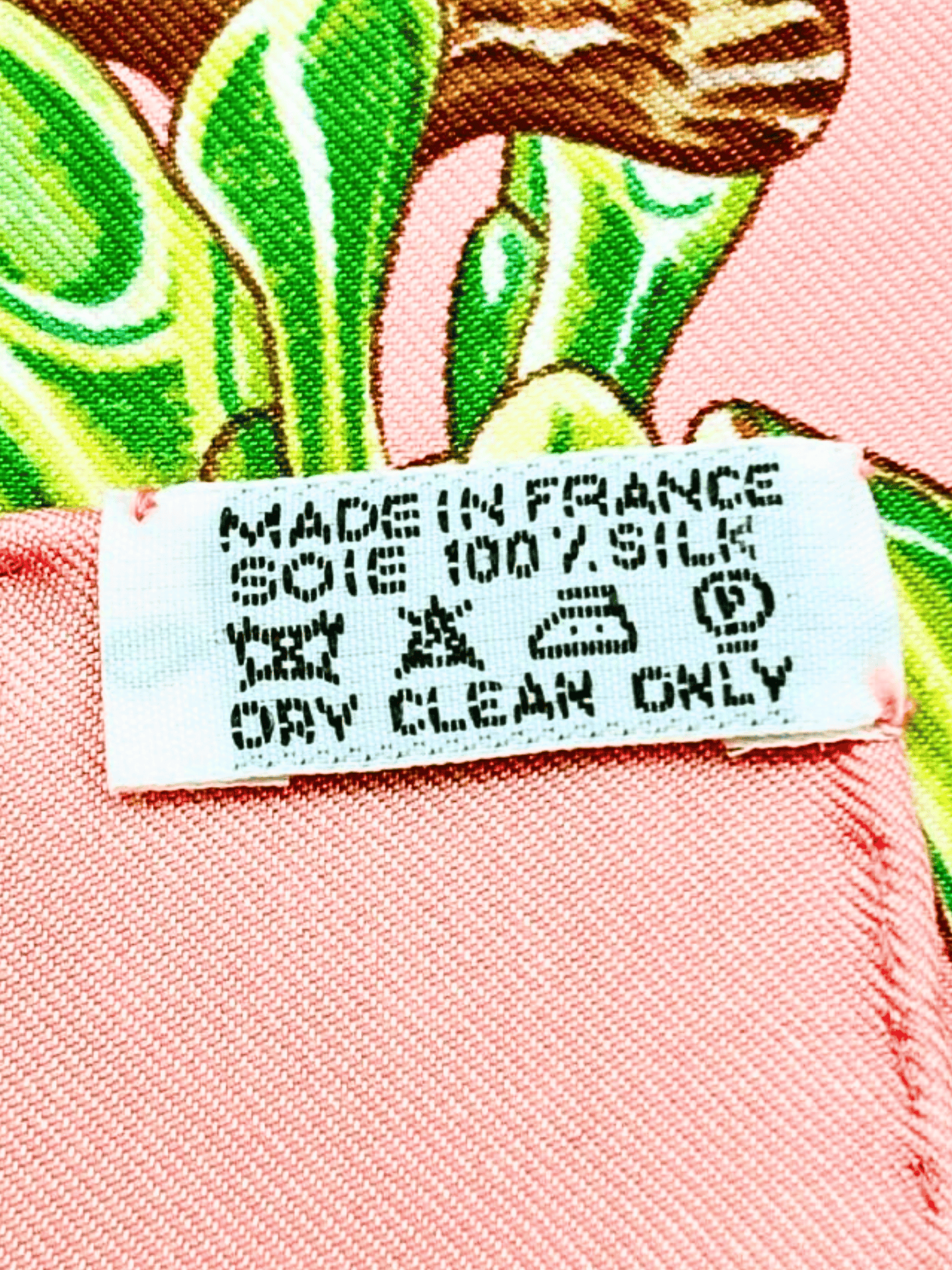 Hermes 2000s Pink Garden Secret Silk Carré 90 Scarf