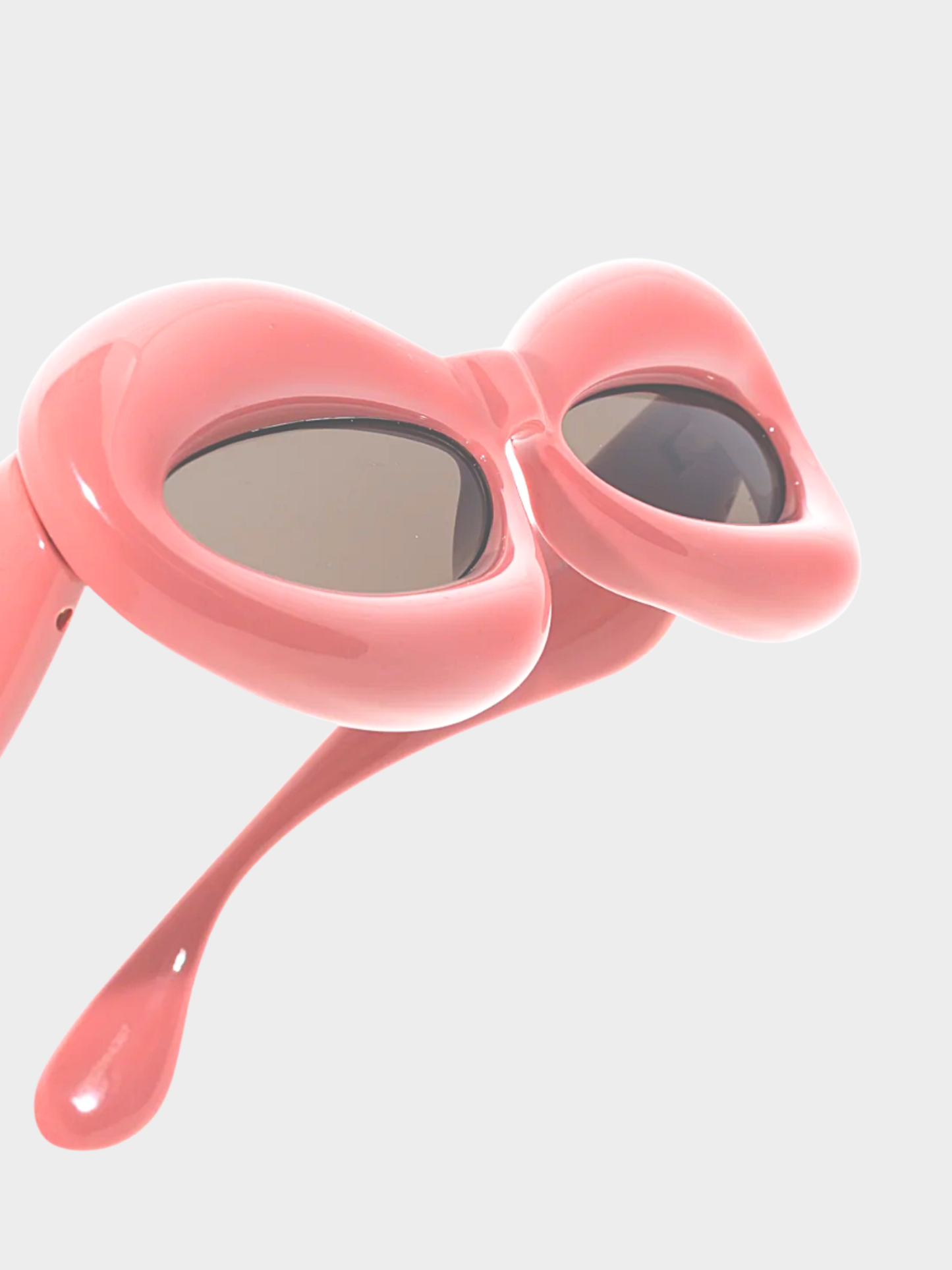 Loewe 2023 Shiny Pink Cat Eye Inflated Sunglasses