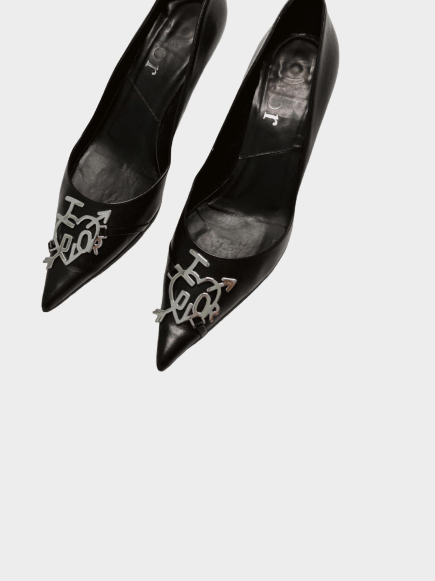 Christian Dior 2004 “I love Dior” Black Leather Heels