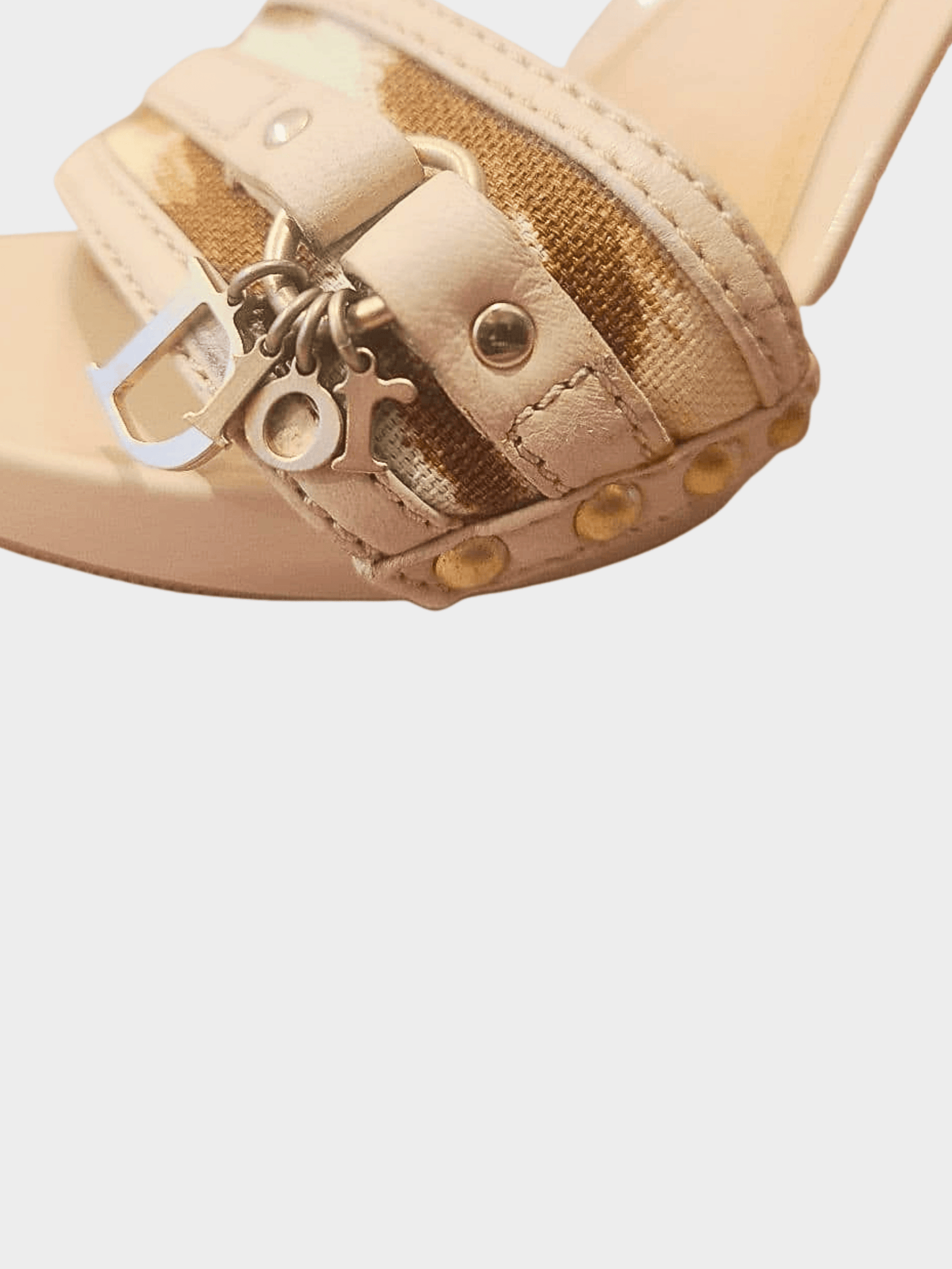 Christian Dior 2000s Beige Leather Mules