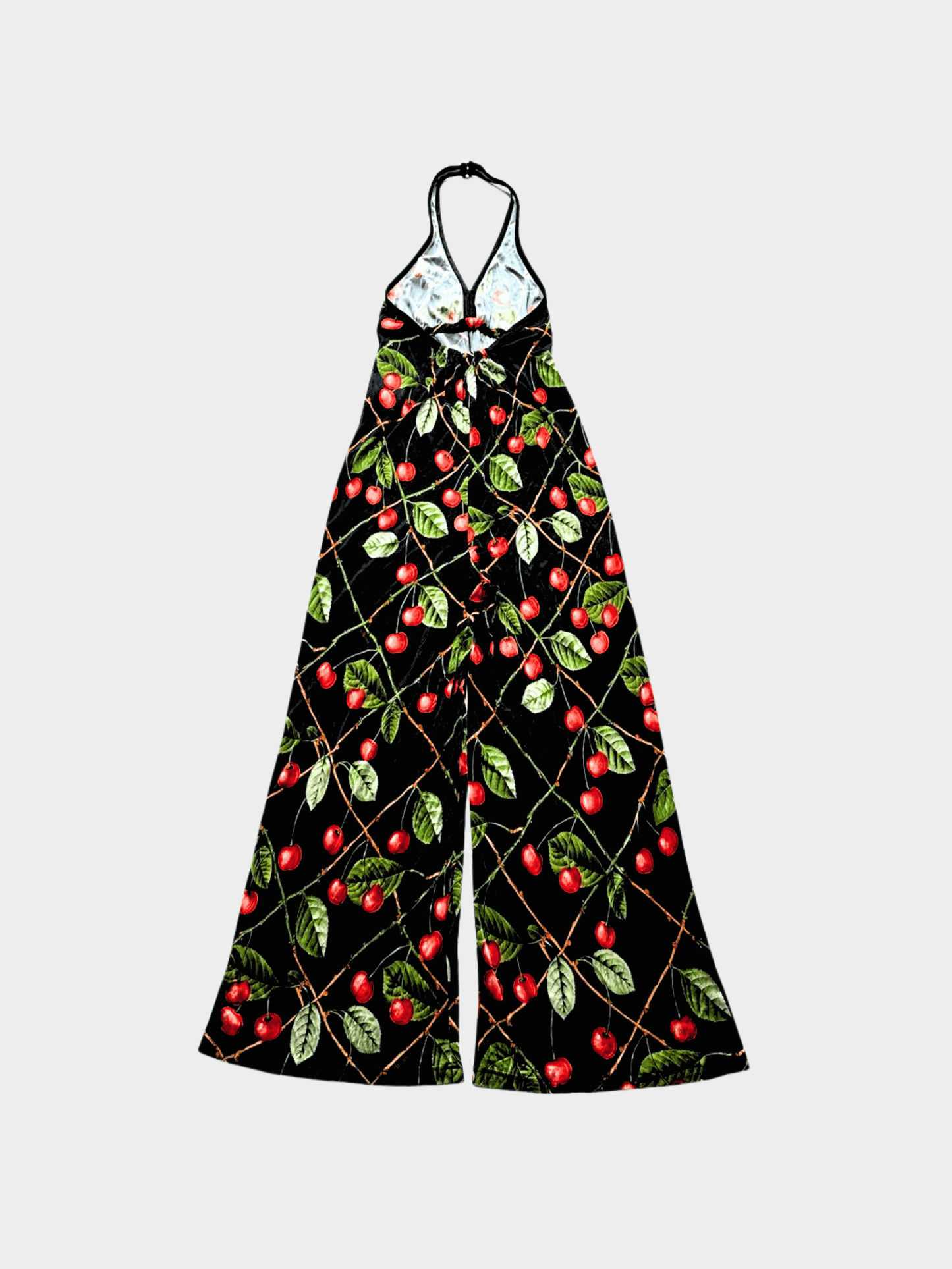 John Galliano FW 2003 Cherry Print Jumpsuit