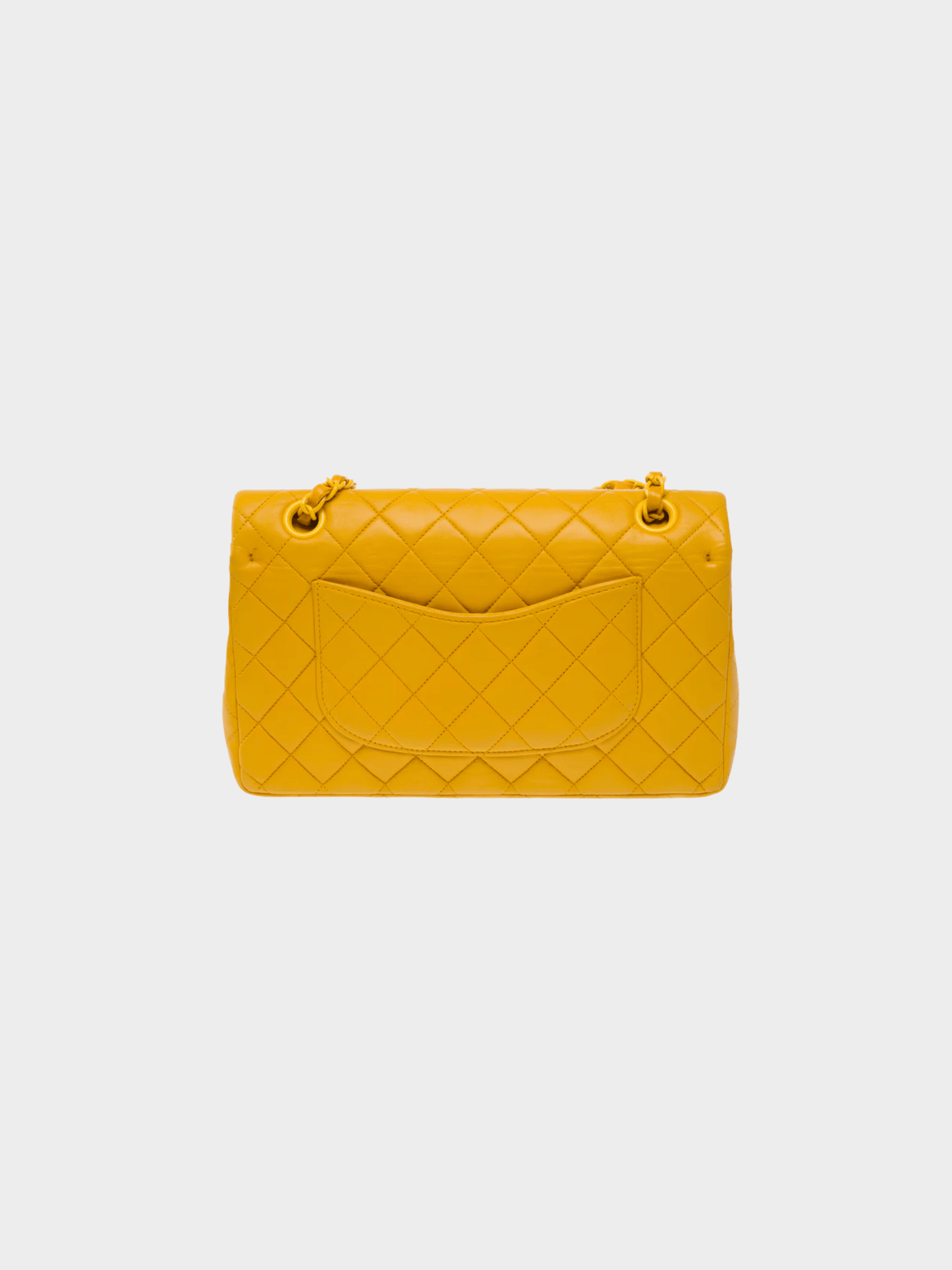 Chanel 1997 Timeless Medium Mustard Yellow Flap Bag