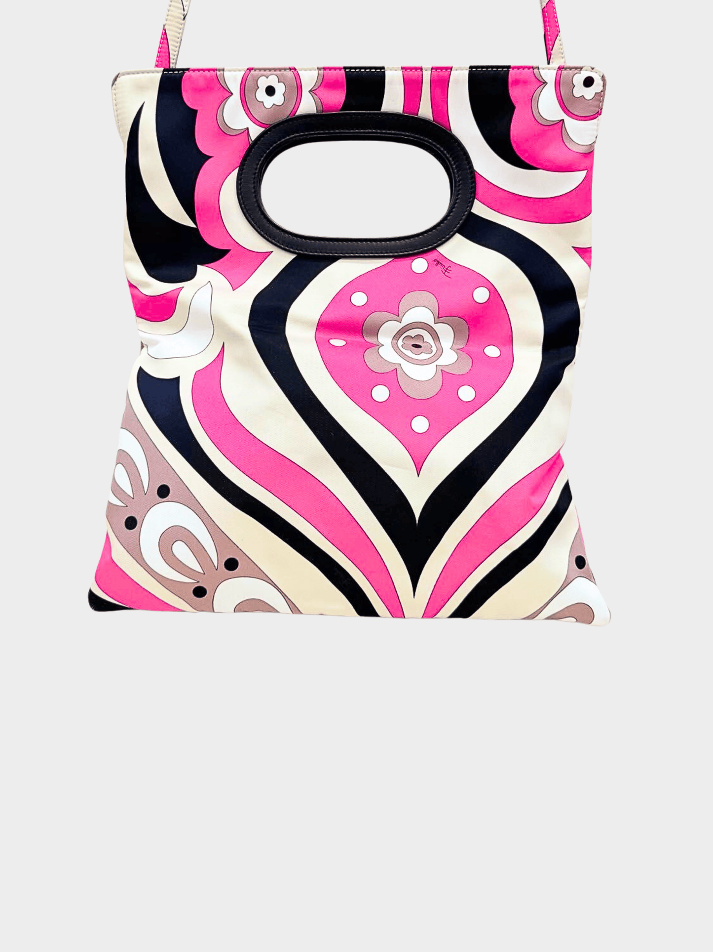 Emilio Pucci 2000s Multicolor Abstract Print Handbag