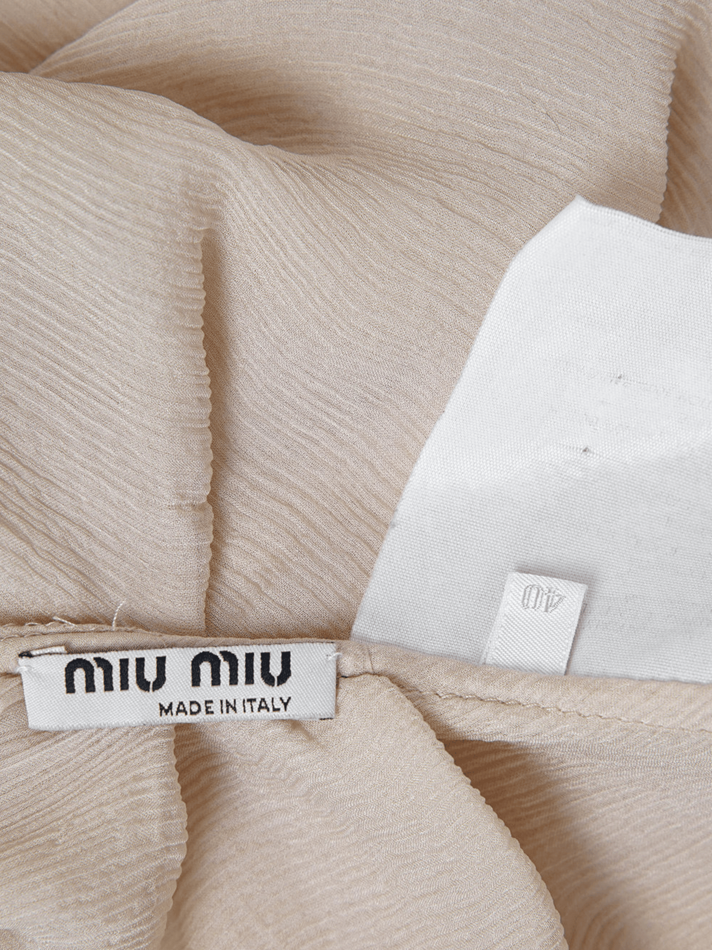Miu Miu FW 2002 Beige Halter Neck Top
