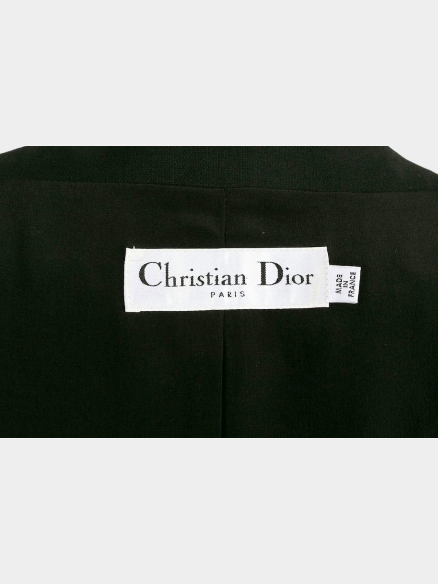 Christian Dior SS 2009 Black Contrast stitch top