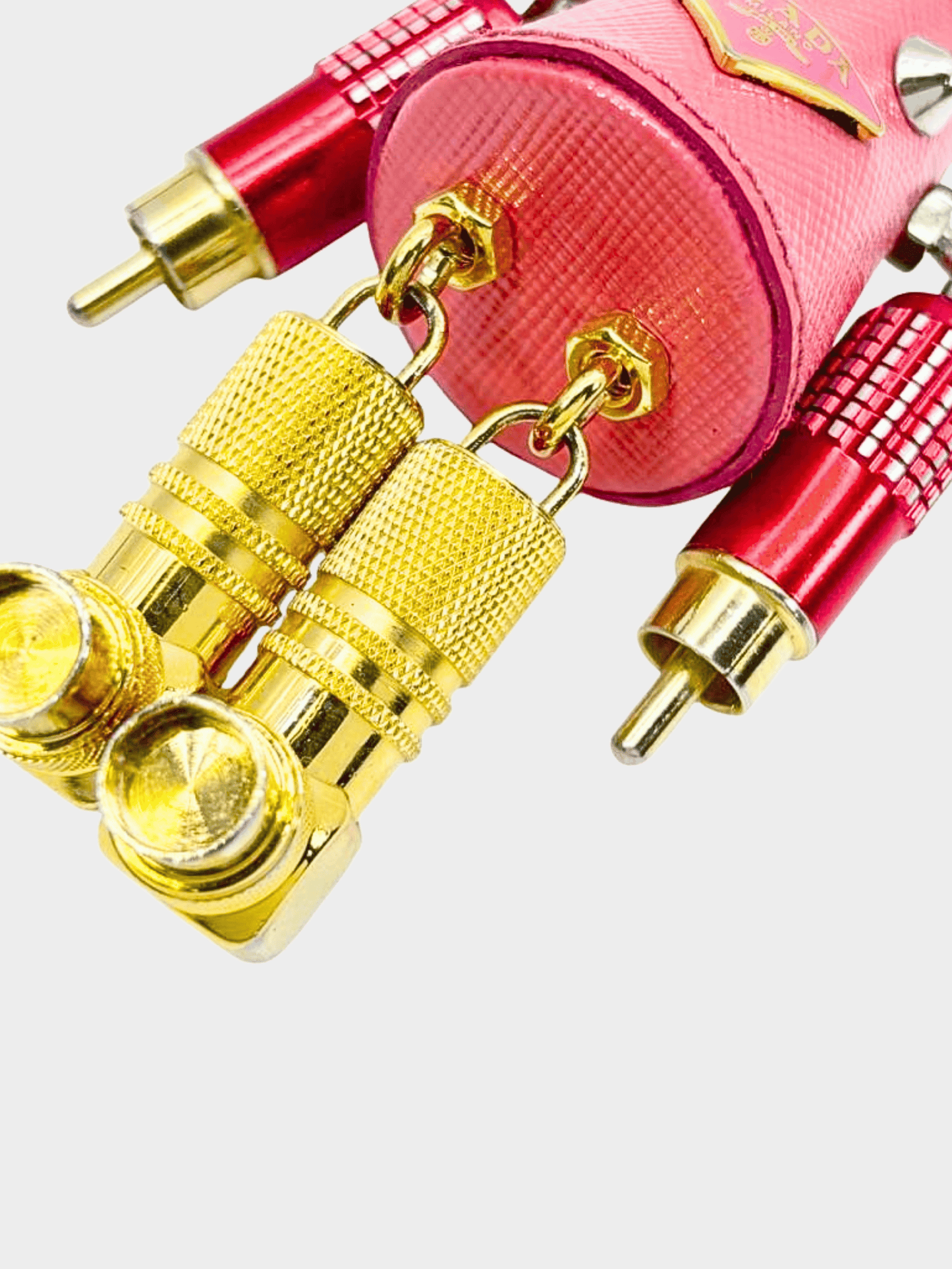 Prada 2010s Pink Julietta Lady Robot Keychain