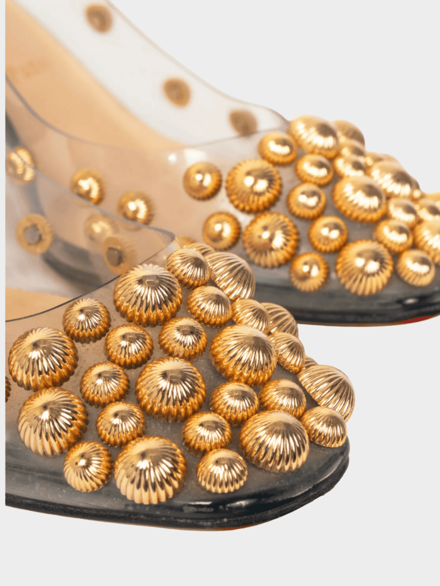 Christian Louboutin 2019 Clear PVC Studded Pumps
