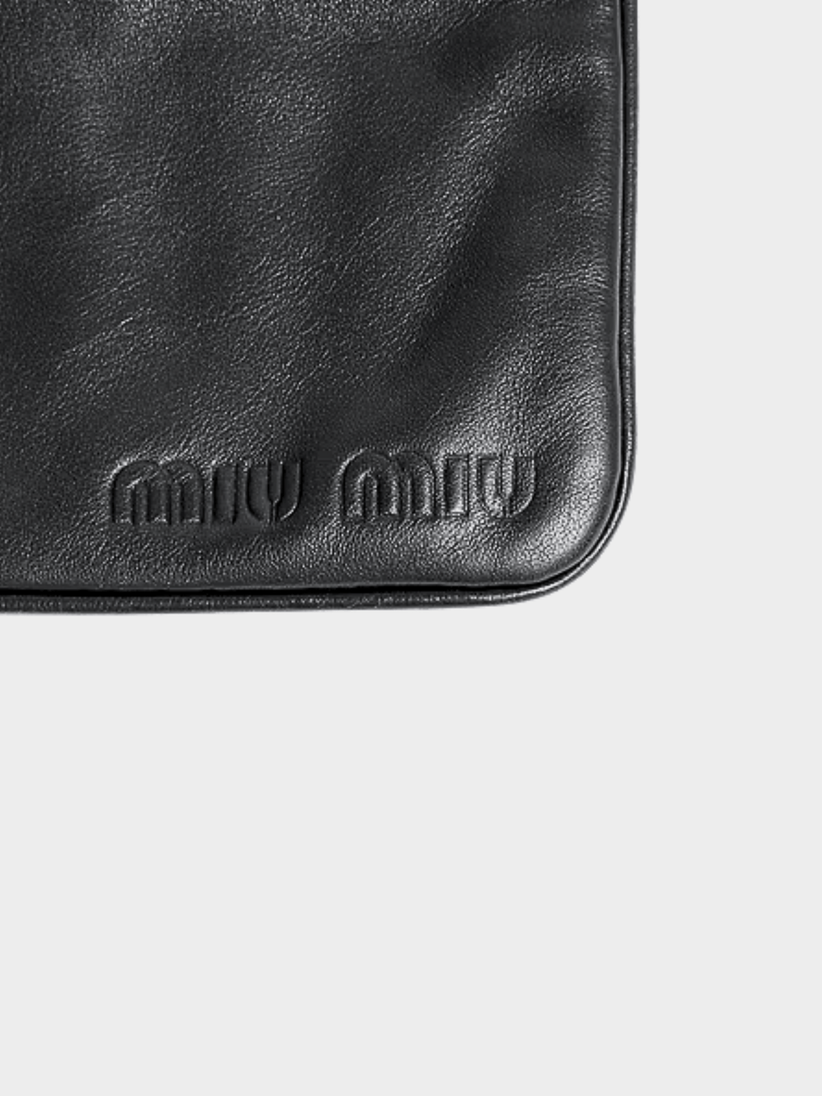 Miu Miu SS 1999 Black Leather Pouch
