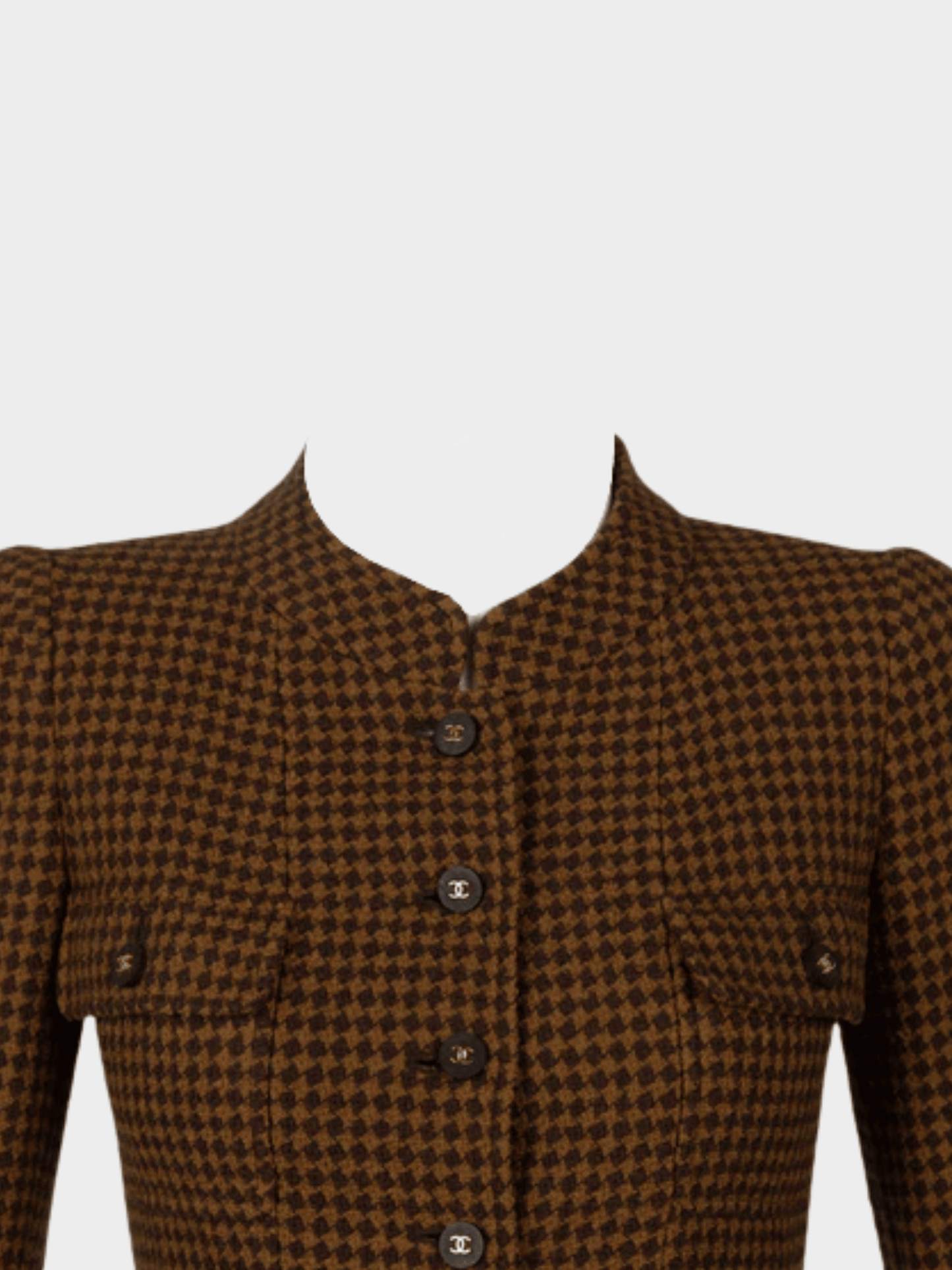 Chanel 1996 Brown Wool Coat Dress