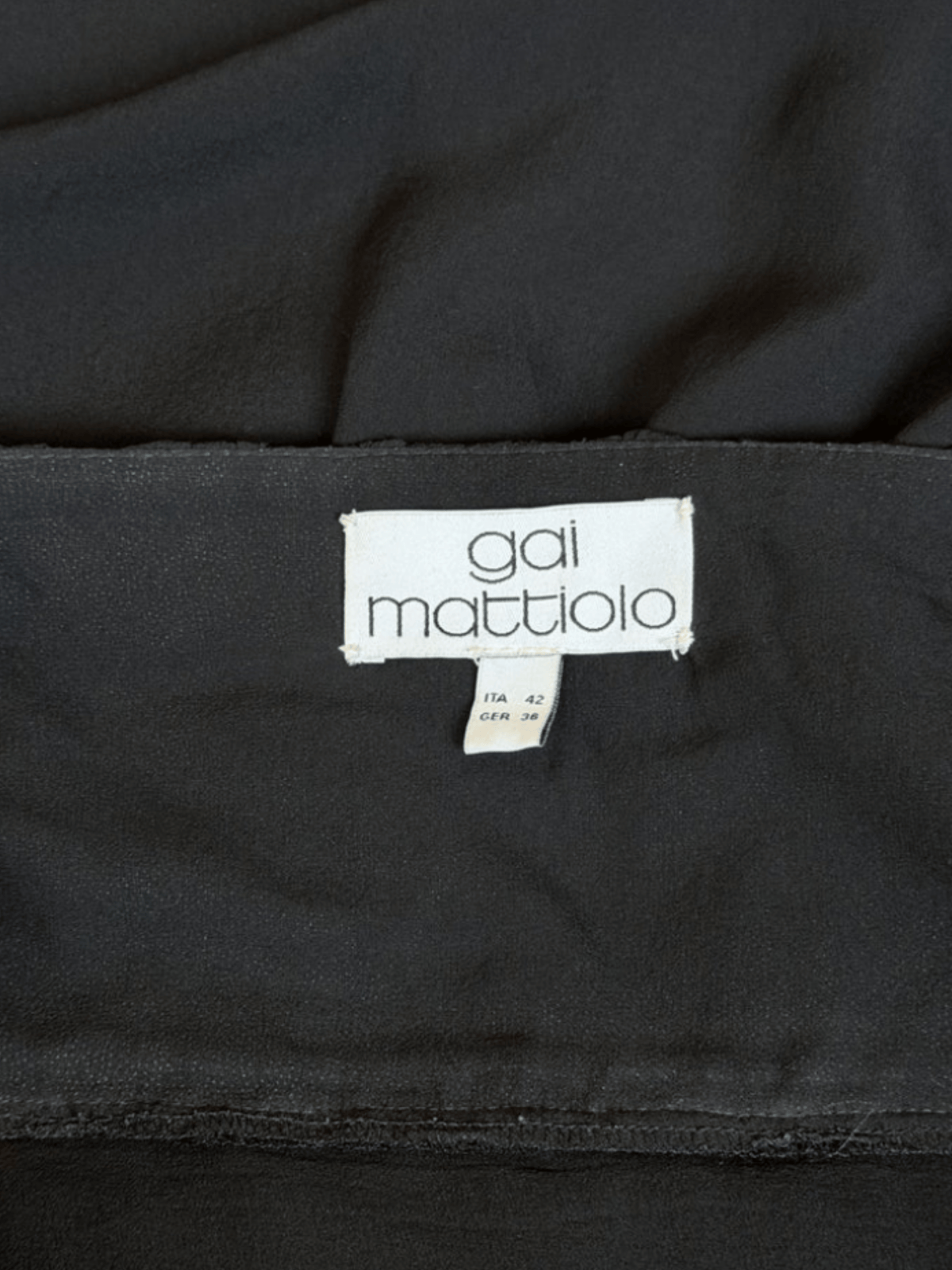 Gai Mattiolo 2000s Black Babydoll Dress