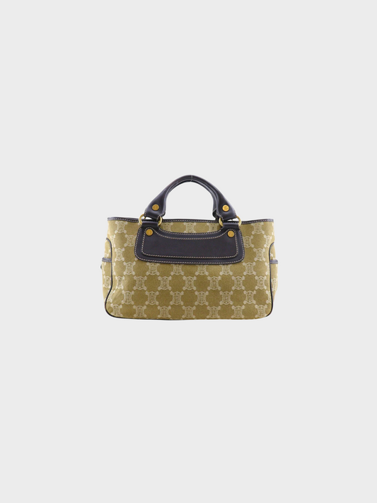 Celine 2000s Beige Monogram Boogie Bag