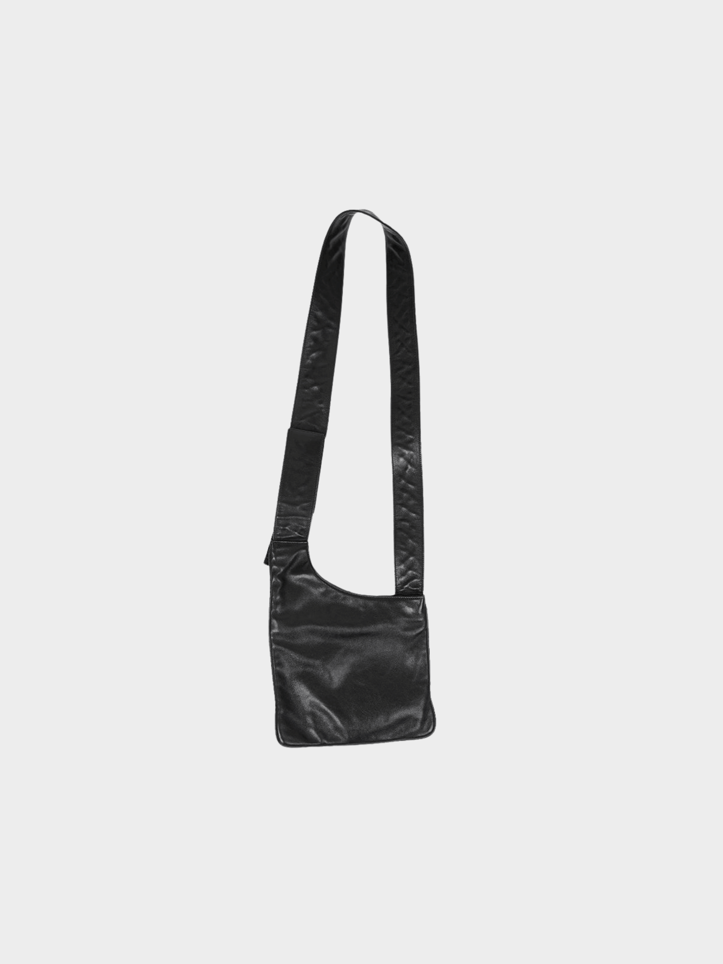 Miu Miu FW 1999 Black Leather Crossbody Bag