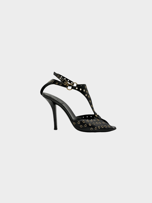 Gucci 2000s Black Rivet Pumps