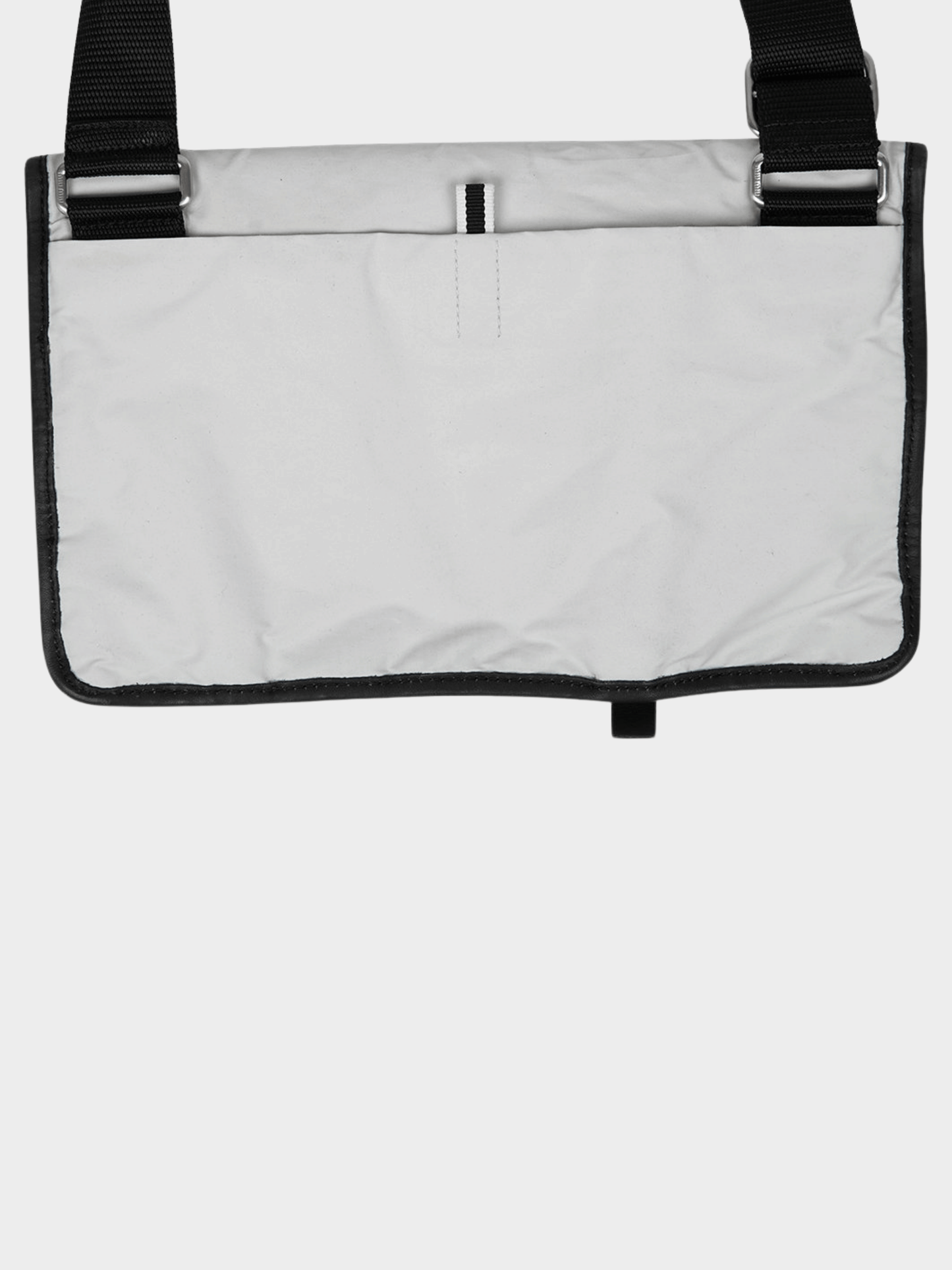 Miu Miu SS 1999 Silver Nylon Crossbody Bag