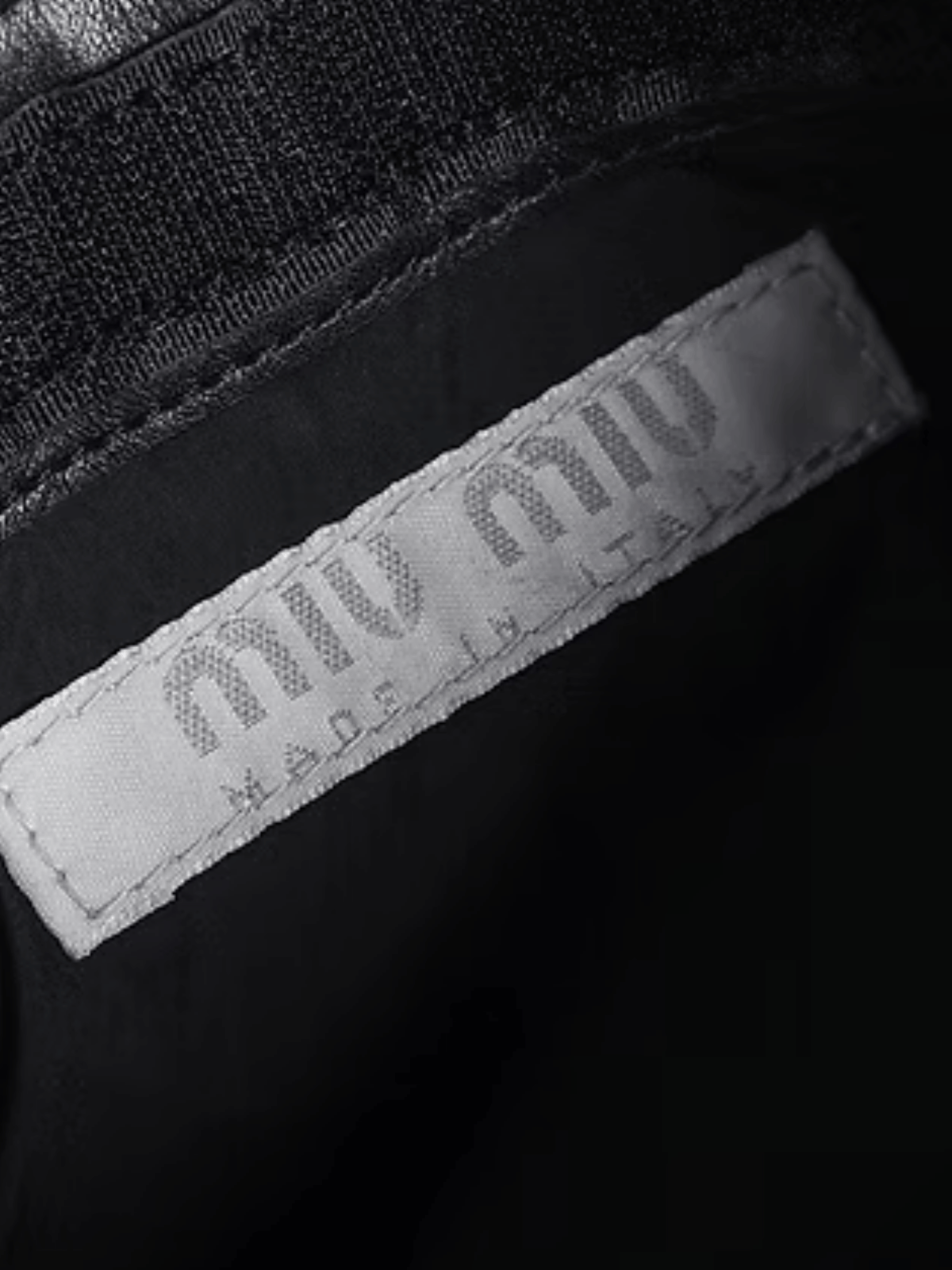 Miu Miu SS 1999 Black Leather Pouch