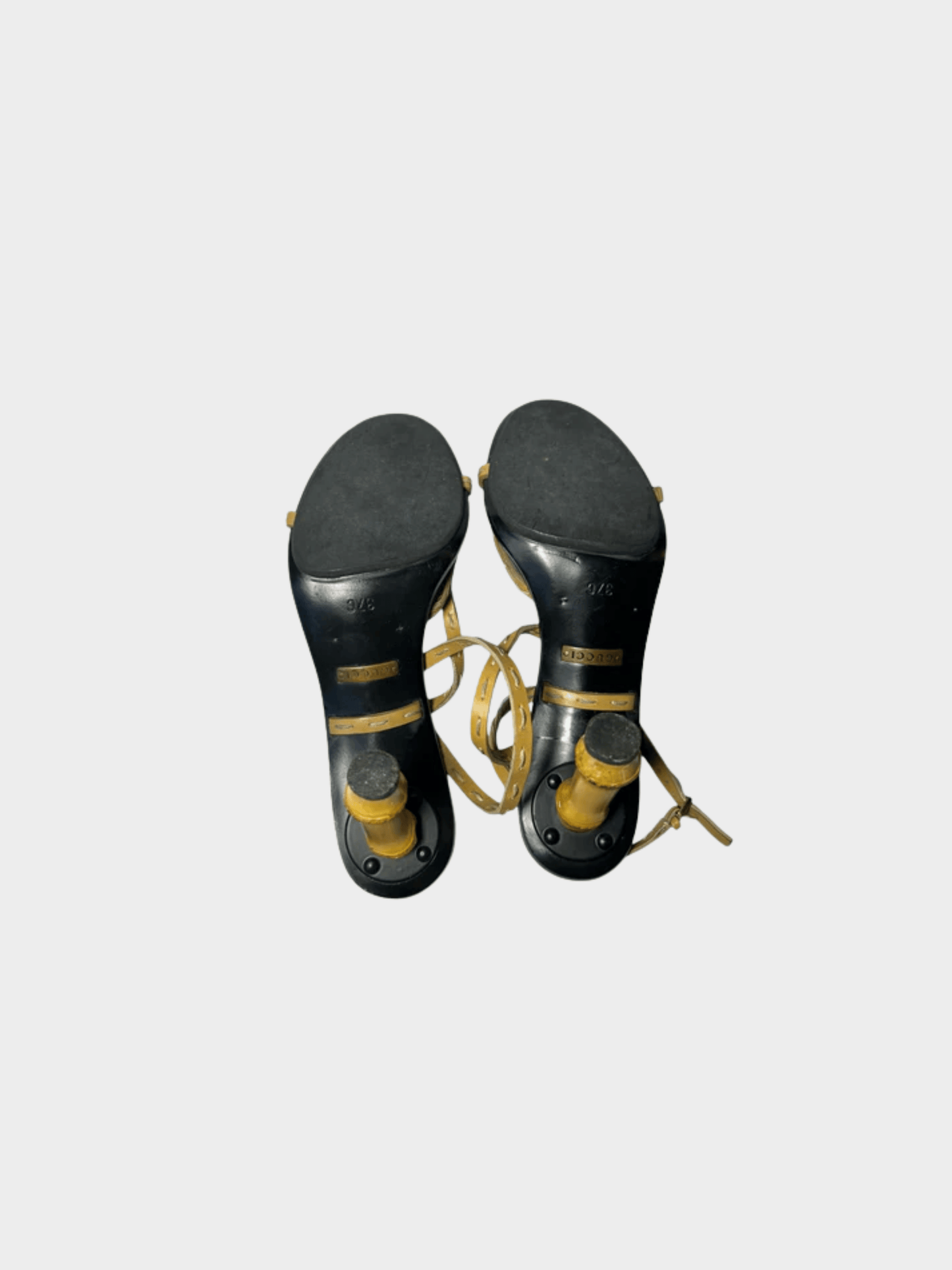 Gucci by Tom Ford SS 2002 Wrap Around Bamboo Heels