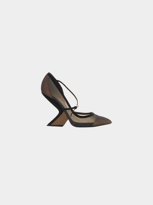 Christian Dior by Raf Simons FW 2013 Black printed D’Orsay pumps