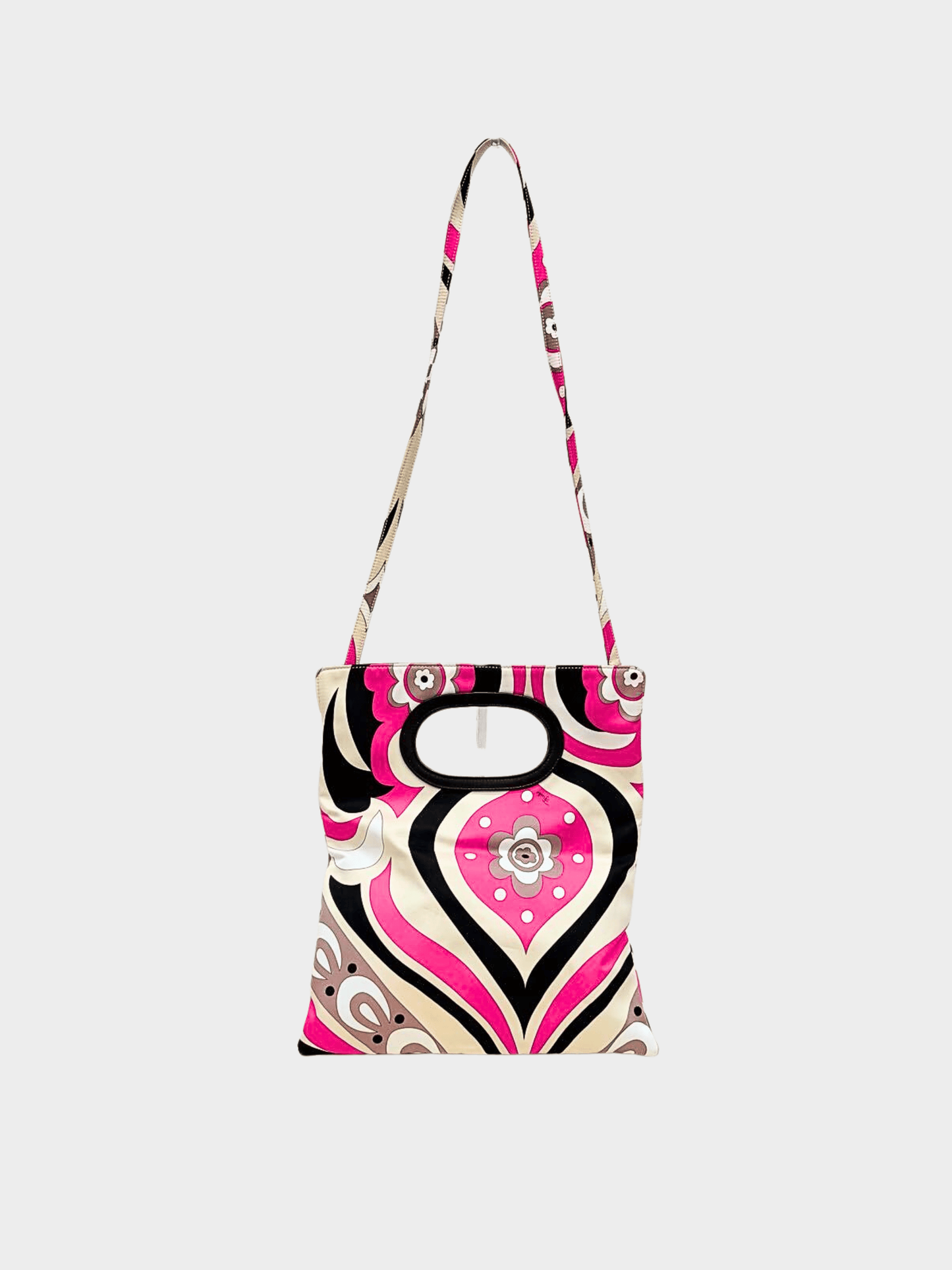 Emilio Pucci 2000s Multicolor Abstract Print Handbag