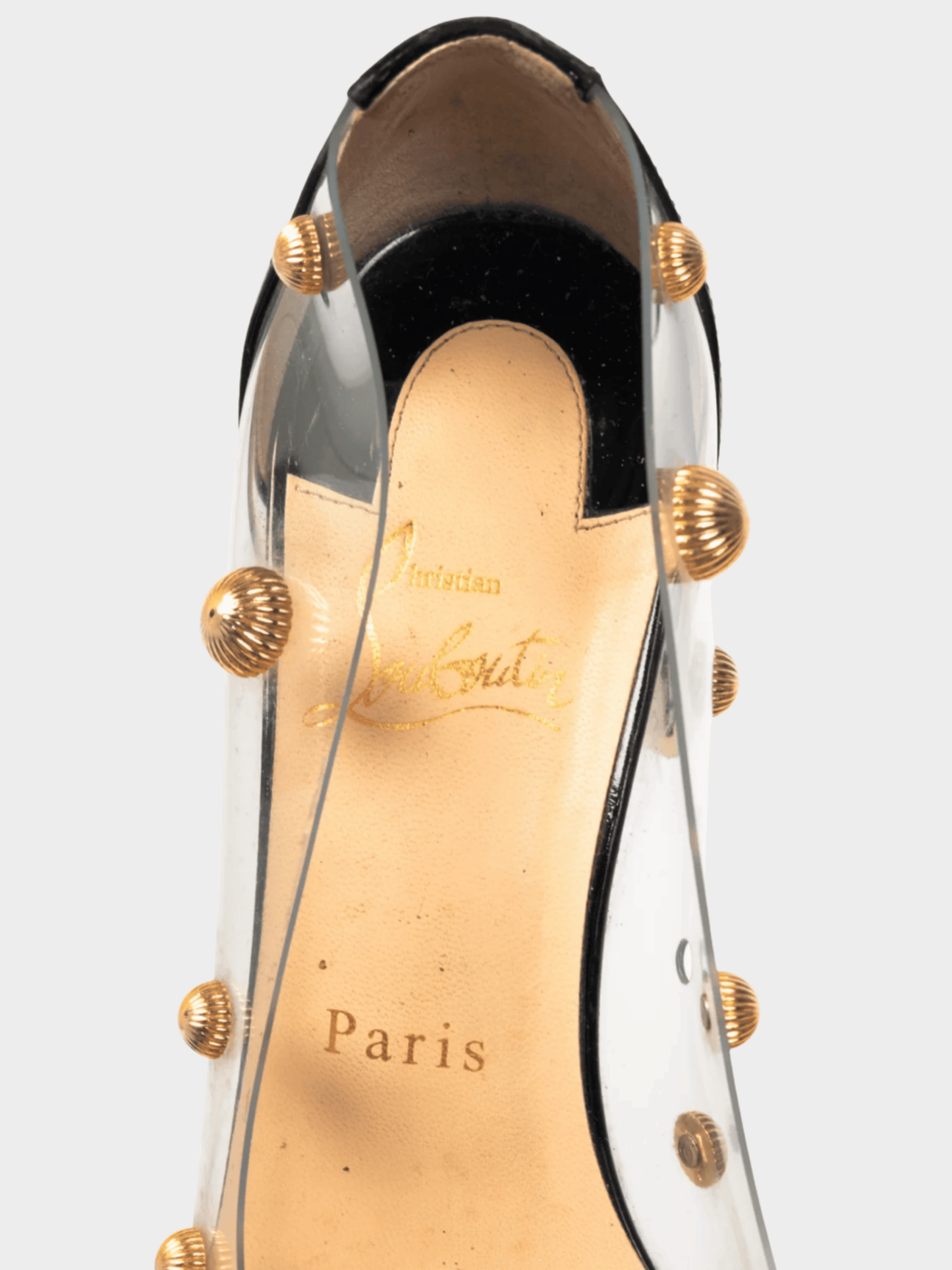 Christian Louboutin 2019 Clear PVC Studded Pumps