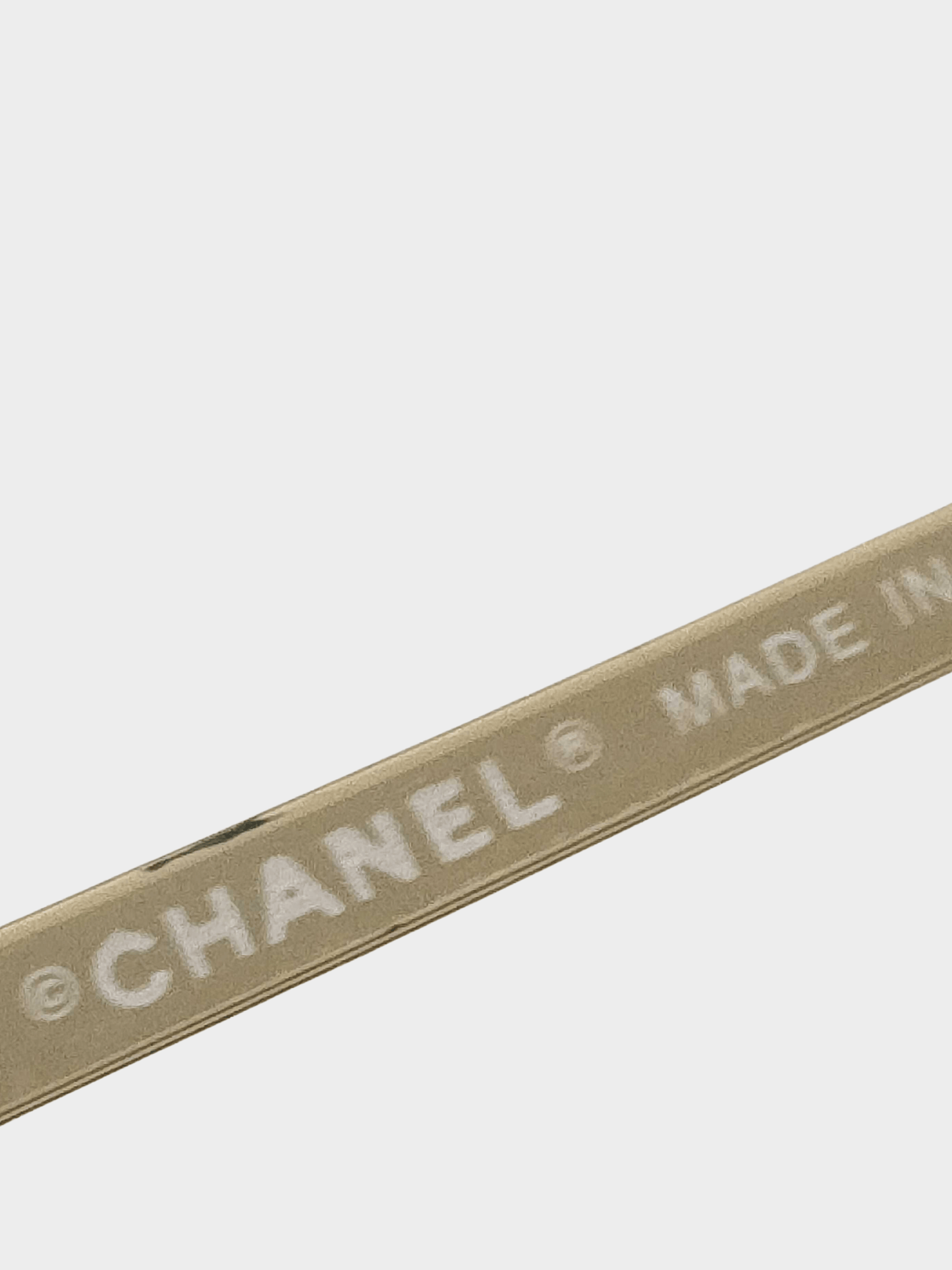 Chanel 2000s Pink Rimless CC 4003 Oval Sunglasses
