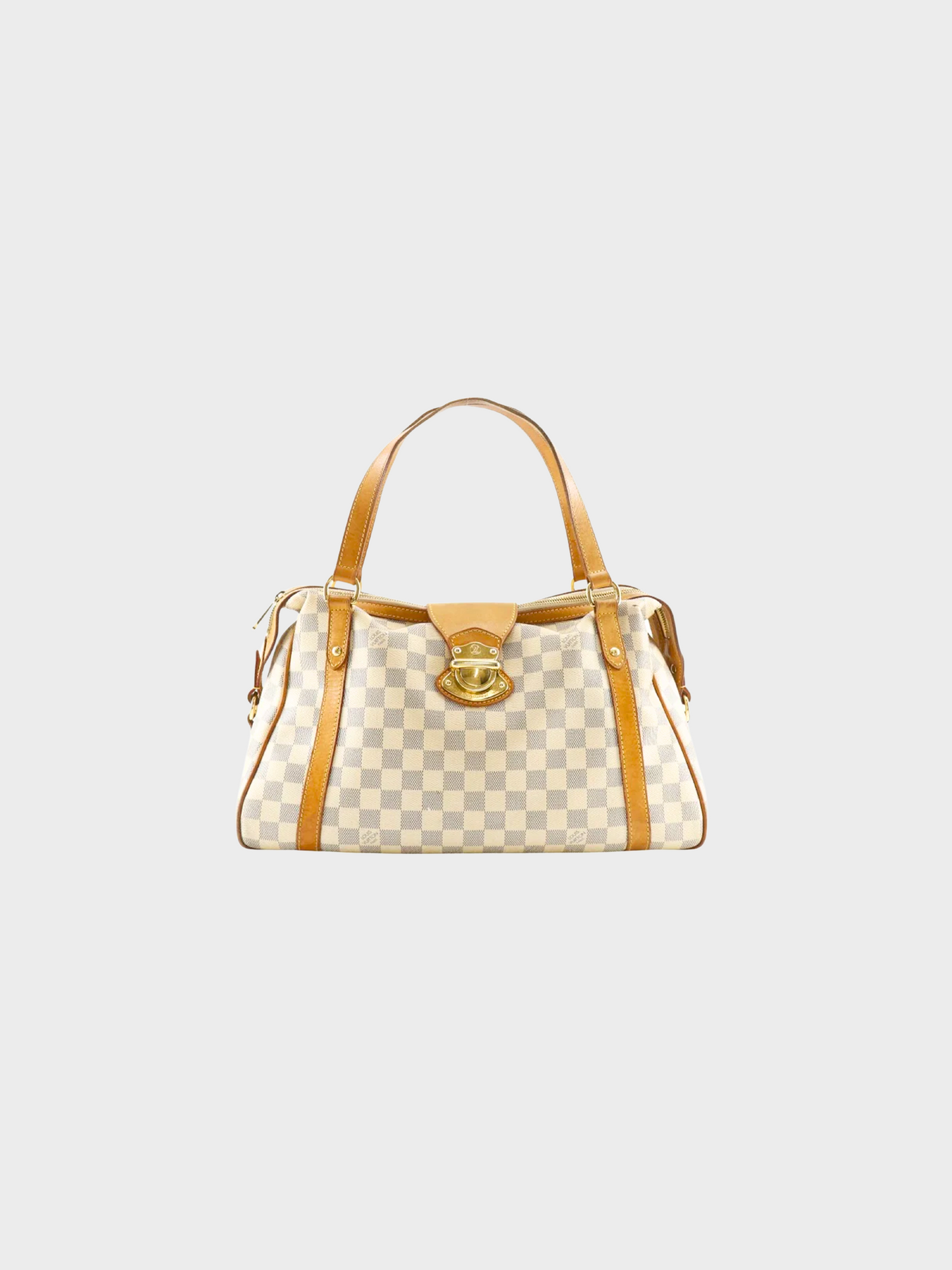 Louis Vuitton 2010 White Stresa PM Damier Azur Bag