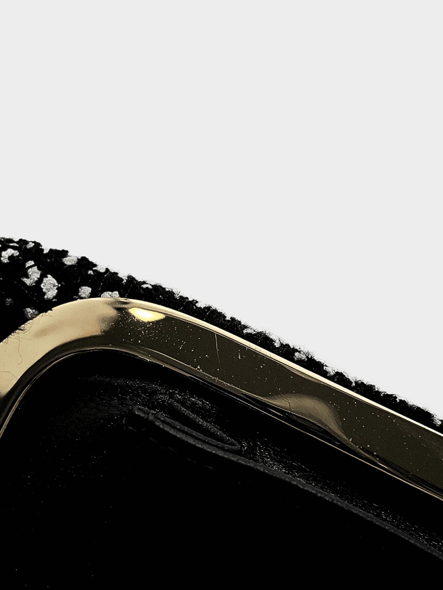Chanel 2010s Black Tweed Perfume Bottle Clutch Bag