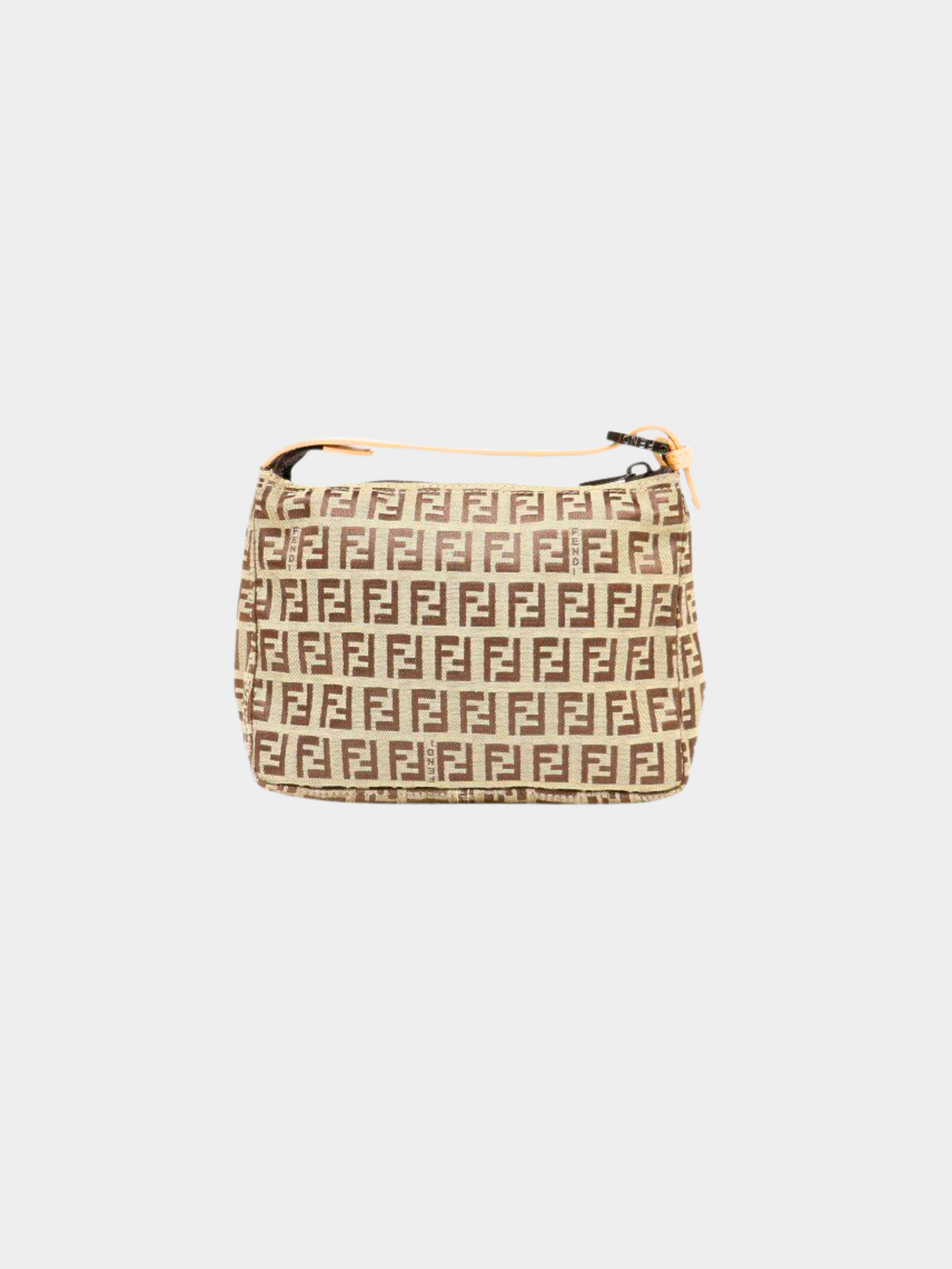 Fendi 2000s Beige Monogram Zucca Mini Handbag