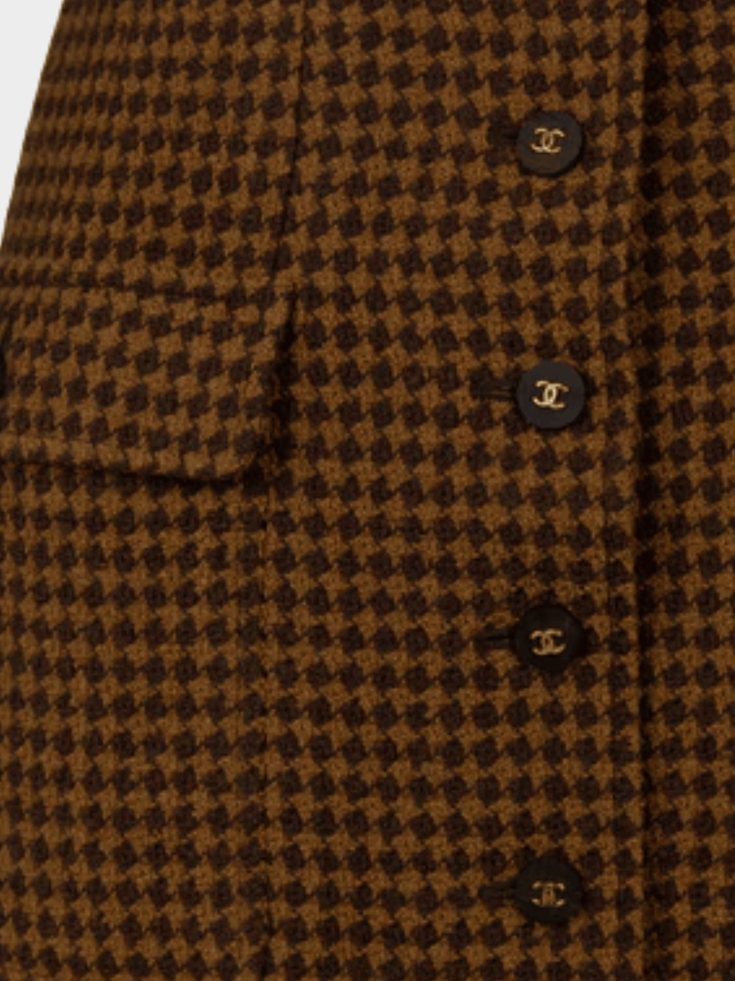Chanel 1996 Brown Wool Coat Dress