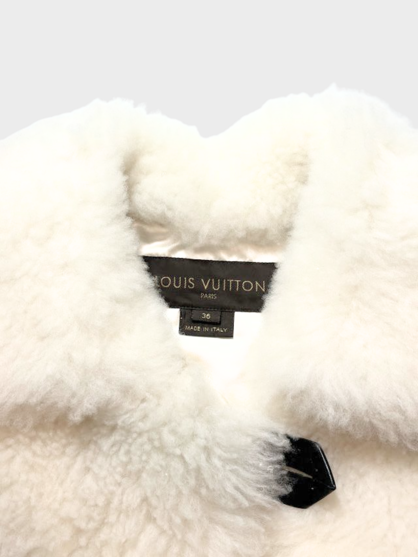 Louis Vuitton 2010s White Fur Jacket