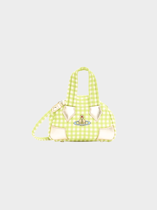 Vivienne Westwood 2020s Yasmine Medium Gingham Top Handle Bag
