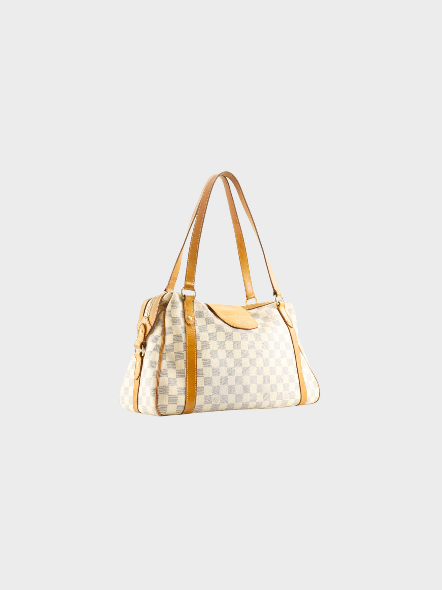 Louis Vuitton 2010 White Stresa PM Damier Azur Bag