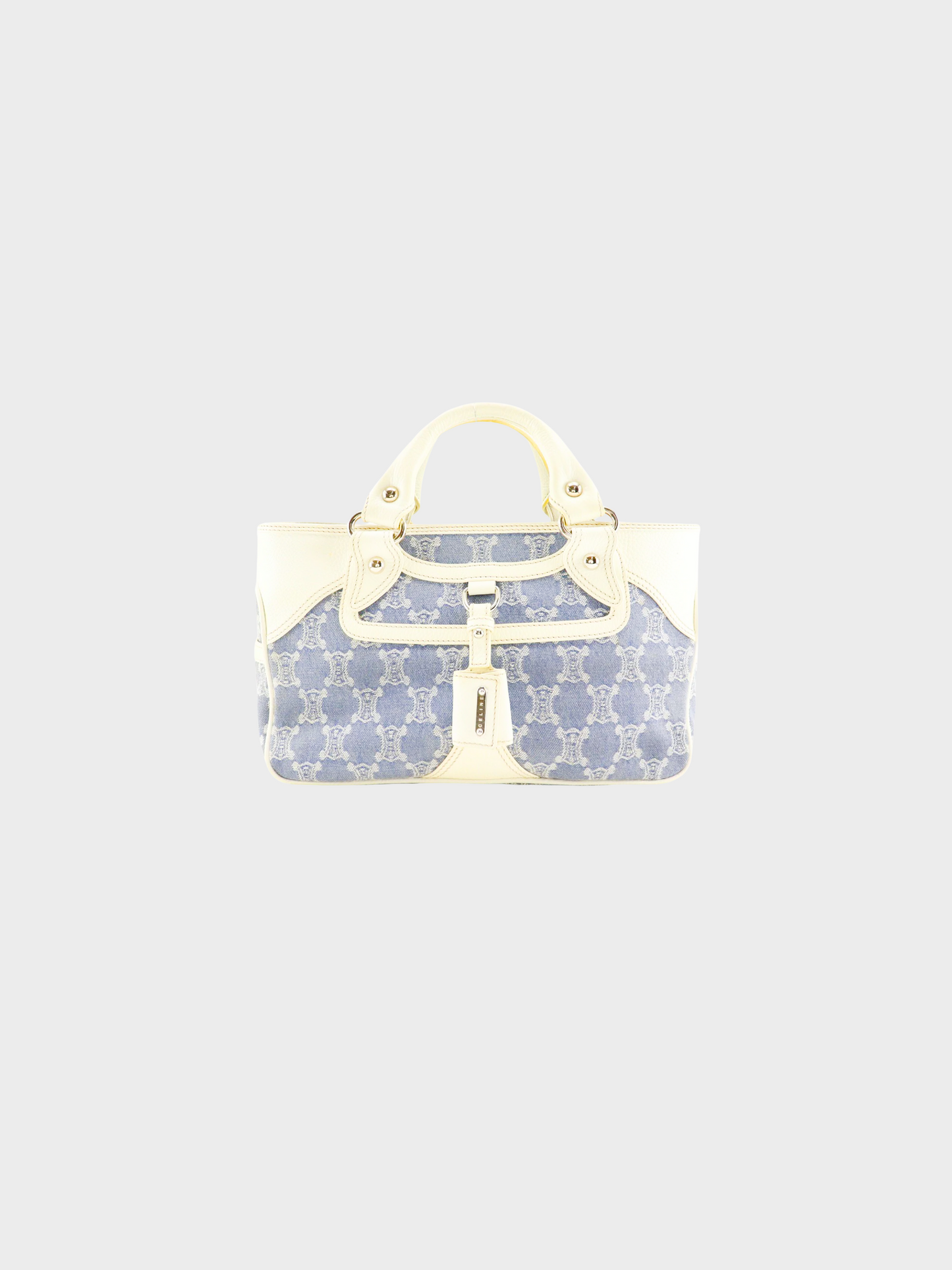 Celine 2000s Blue Denim Macadam Boogie Bag