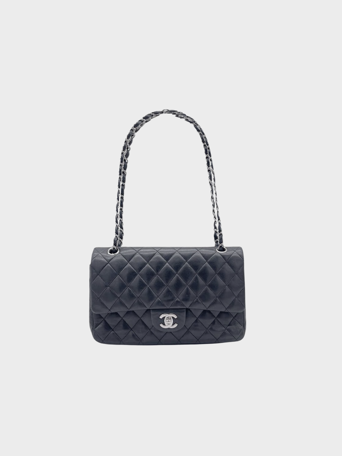 Chanel 2006 Black Matelasse Chain Shoulder Bag