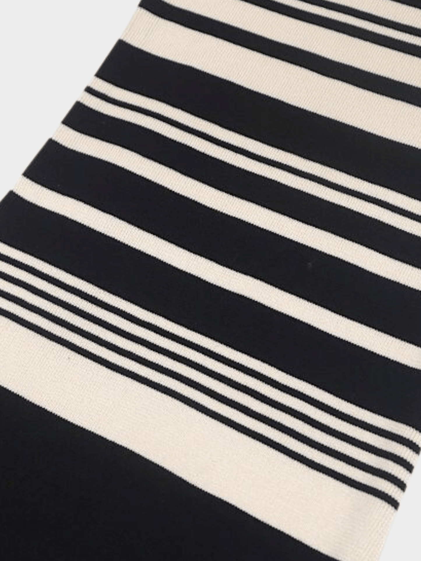Chanel 1998 CC Logo Embroidered Striped All-in-One Bodysuit