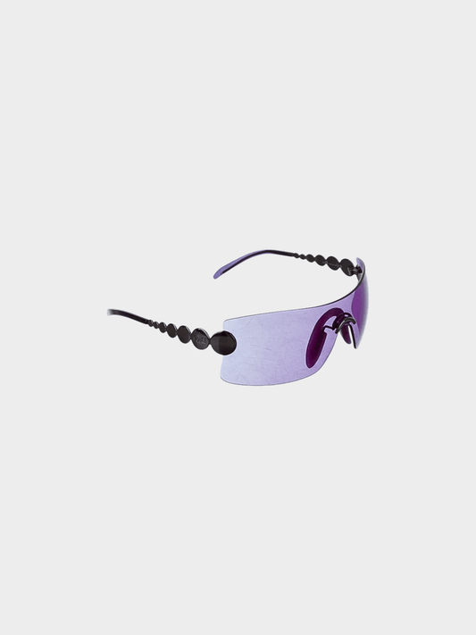 Christian Dior by John Galliano 2000s Purple Millennium Sunglasses