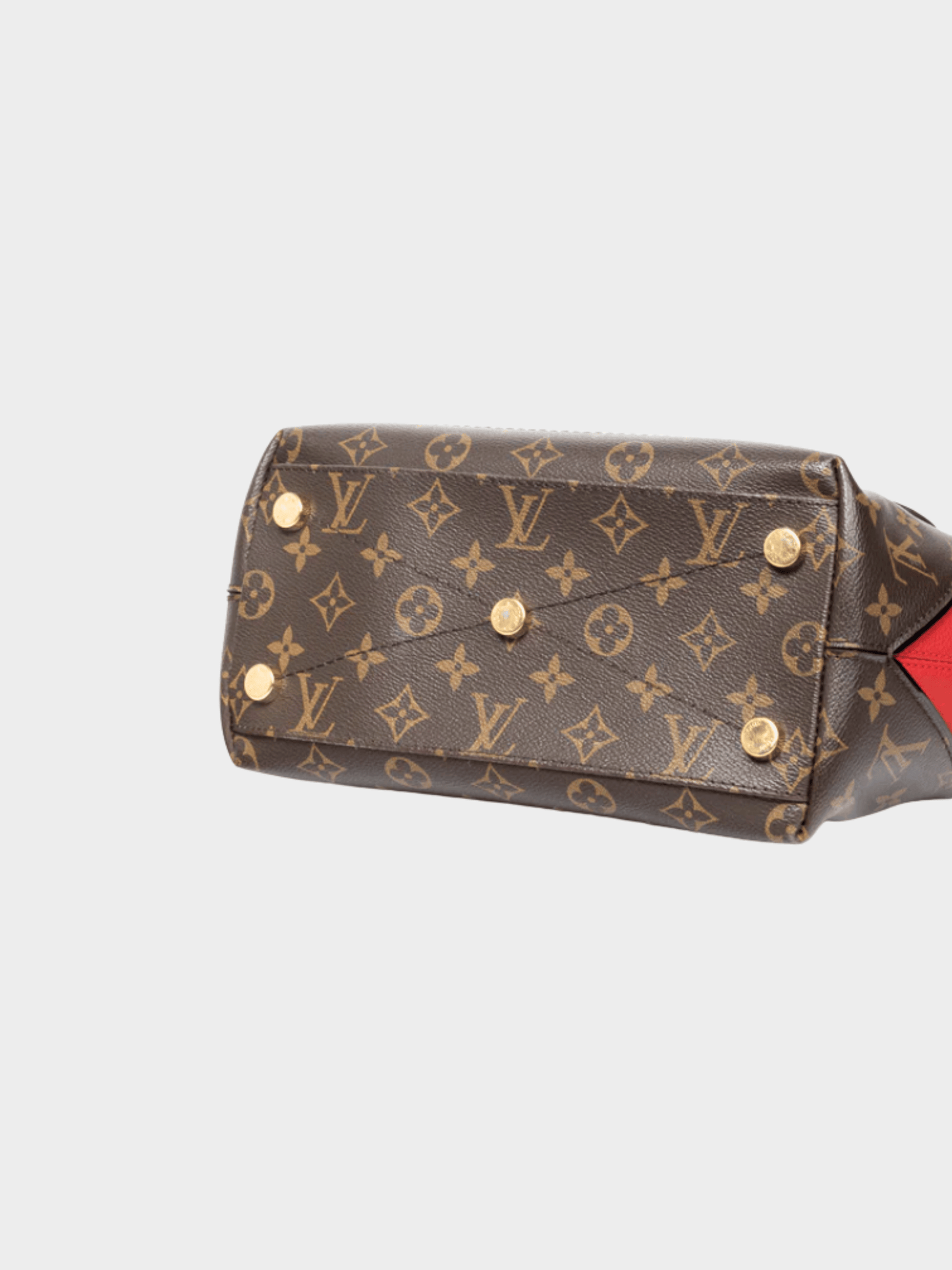 Louis Vuitton 2014 Brown Majestueux PM Rouge Monogram Exotique Tote