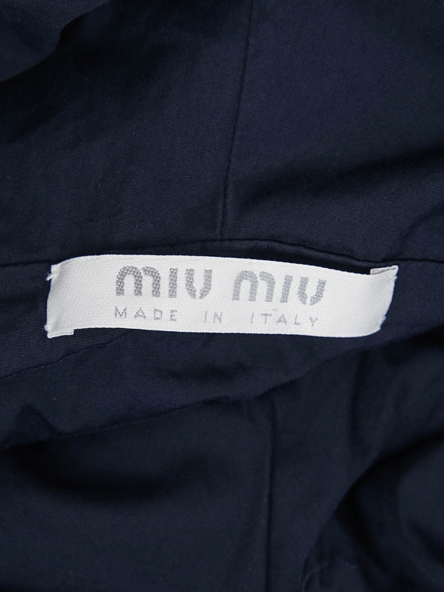 Miu Miu SS 1998 Navy Hooded Sweater