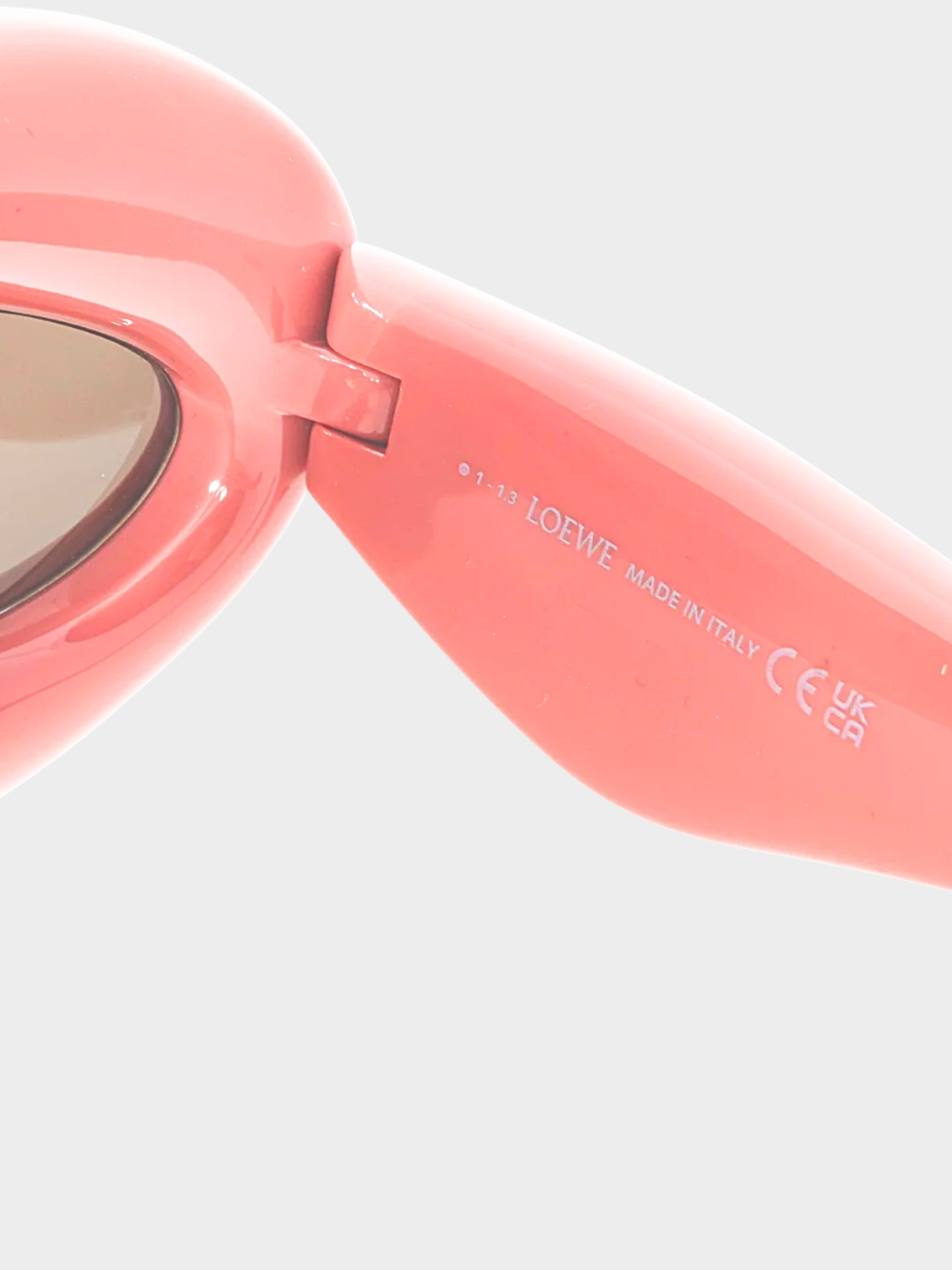 Loewe 2023 Shiny Pink Cat Eye Inflated Sunglasses