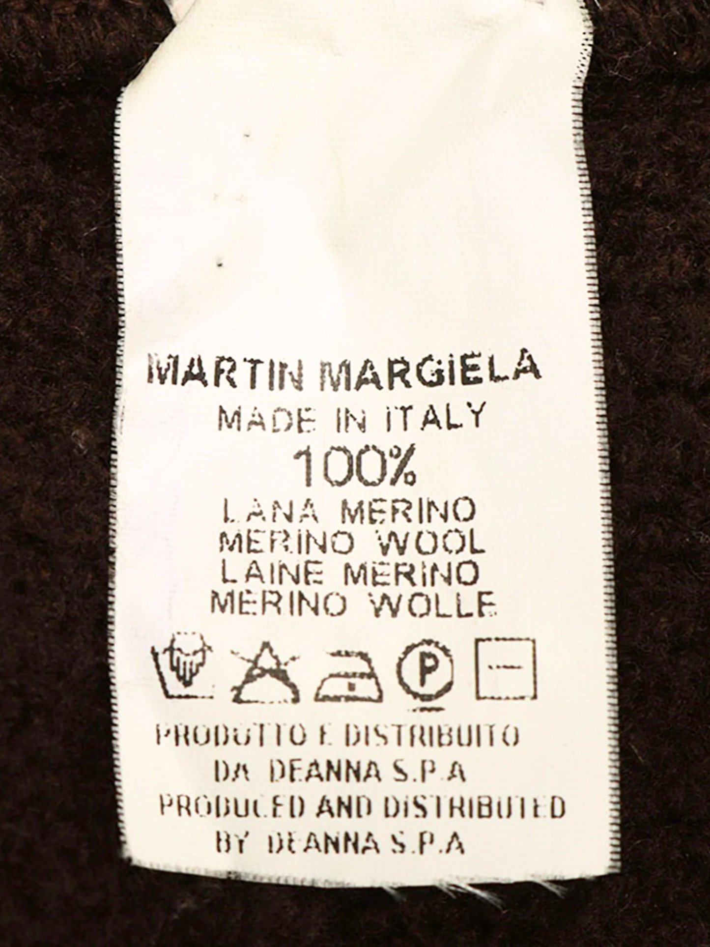 Maison Martin Margiela 2000s Brown Wool Sweater