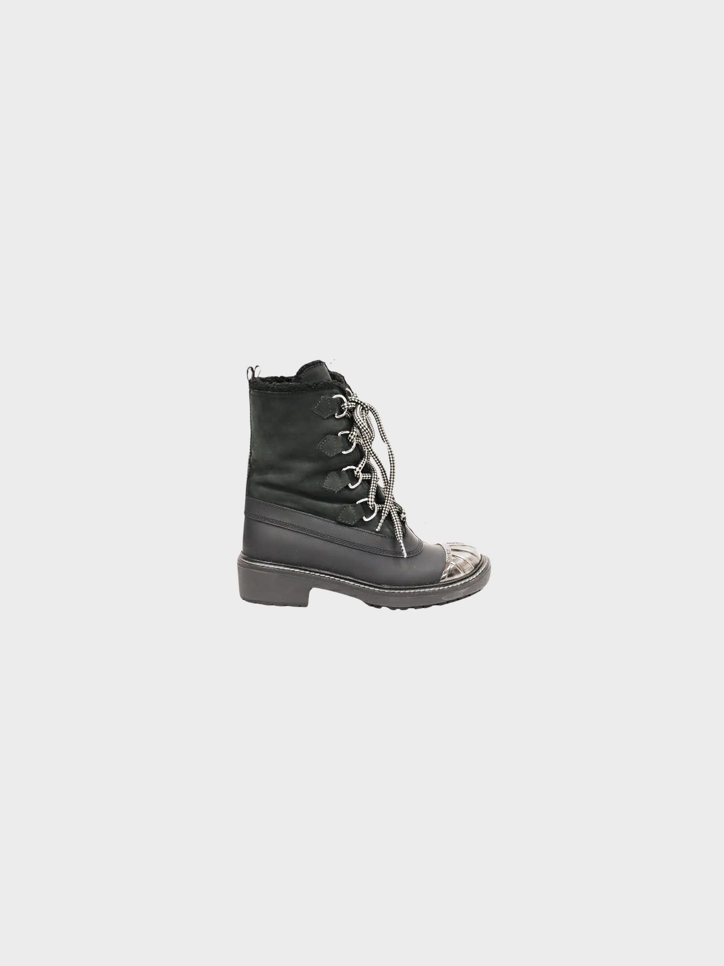 Miu Miu 2010s Black Suede Lace Up Ankle Boots
