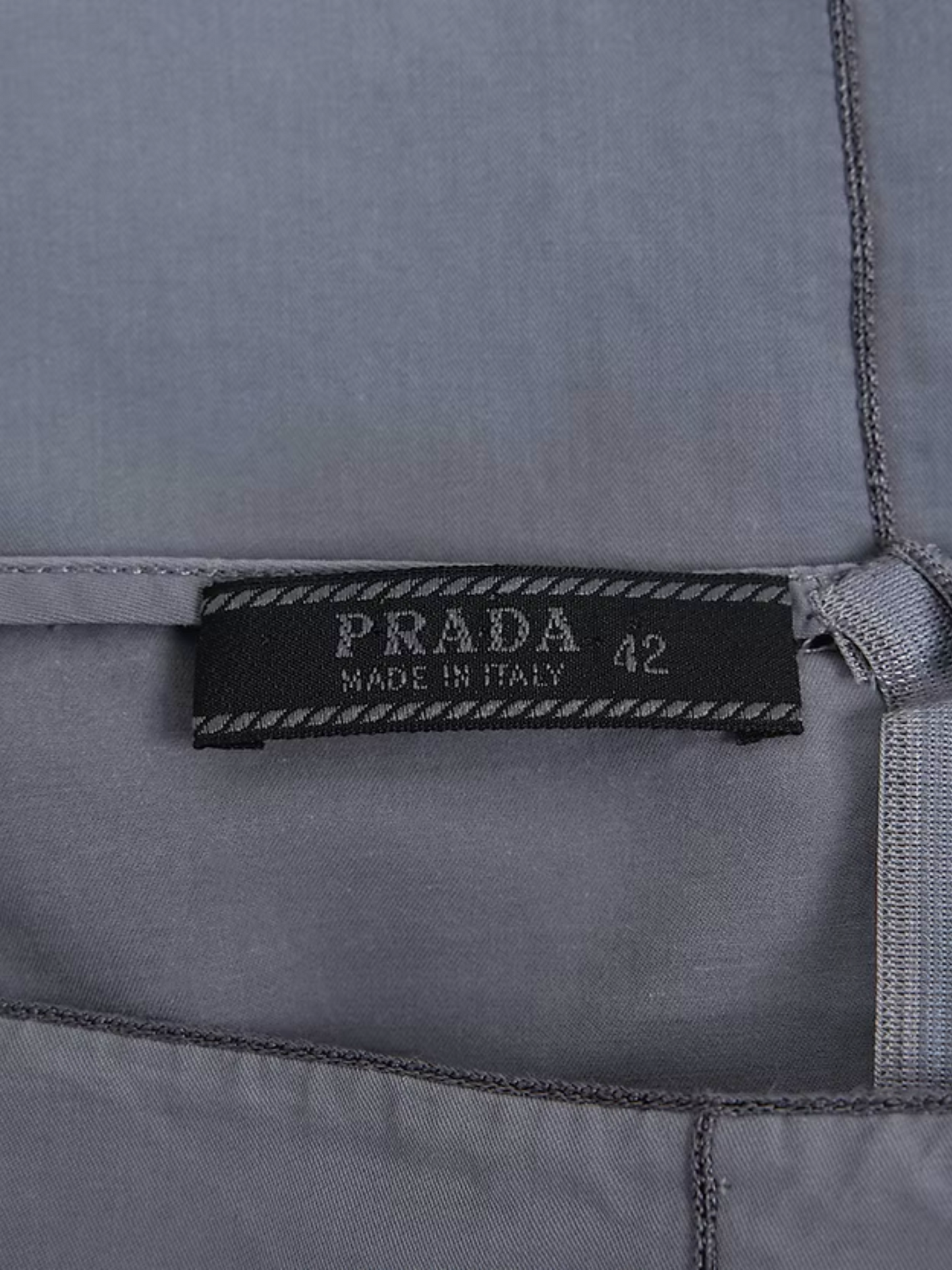 Prada SS 1998 Grey Mini Skirt