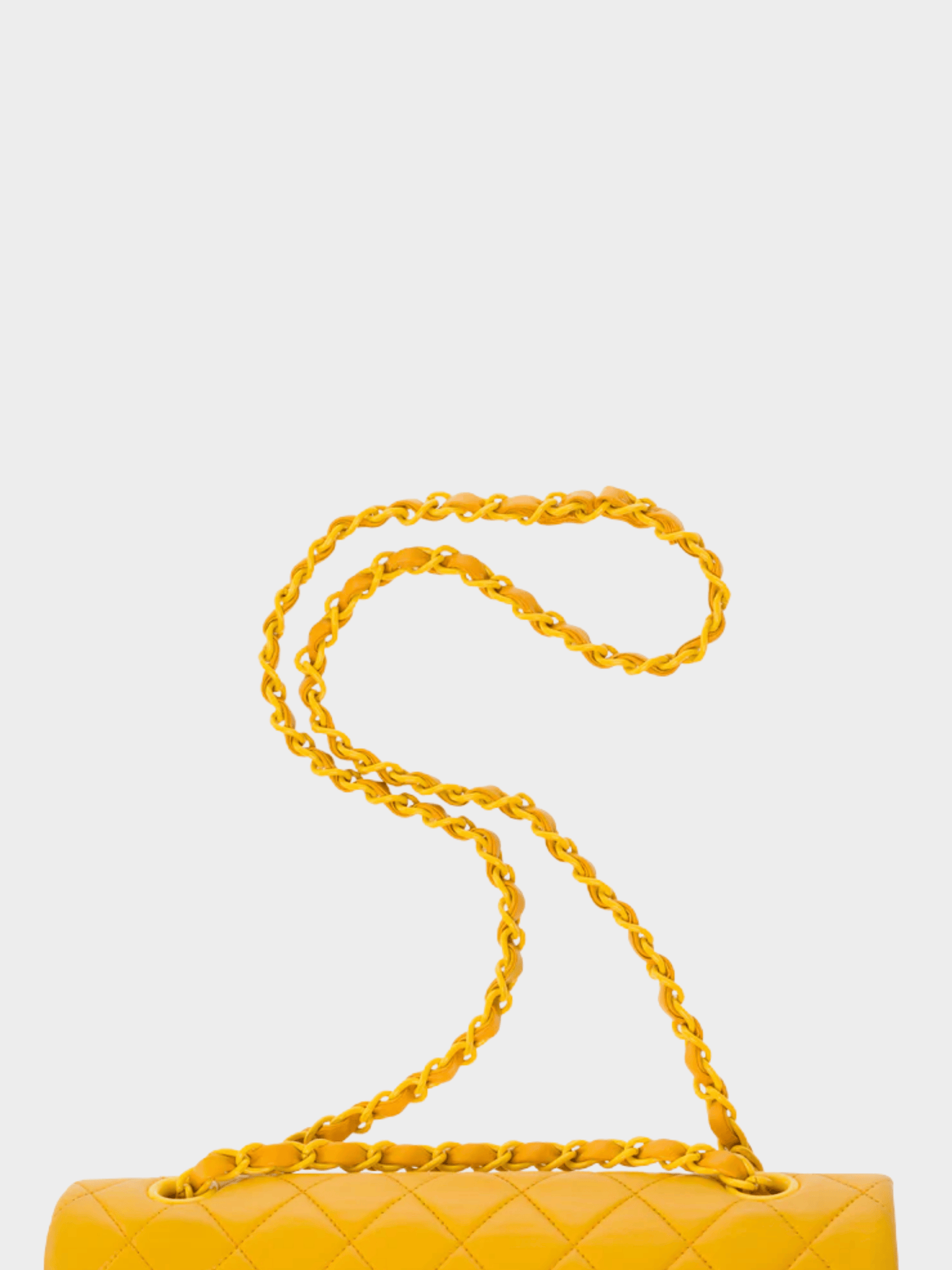 Chanel 1997 Timeless Medium Mustard Yellow Flap Bag