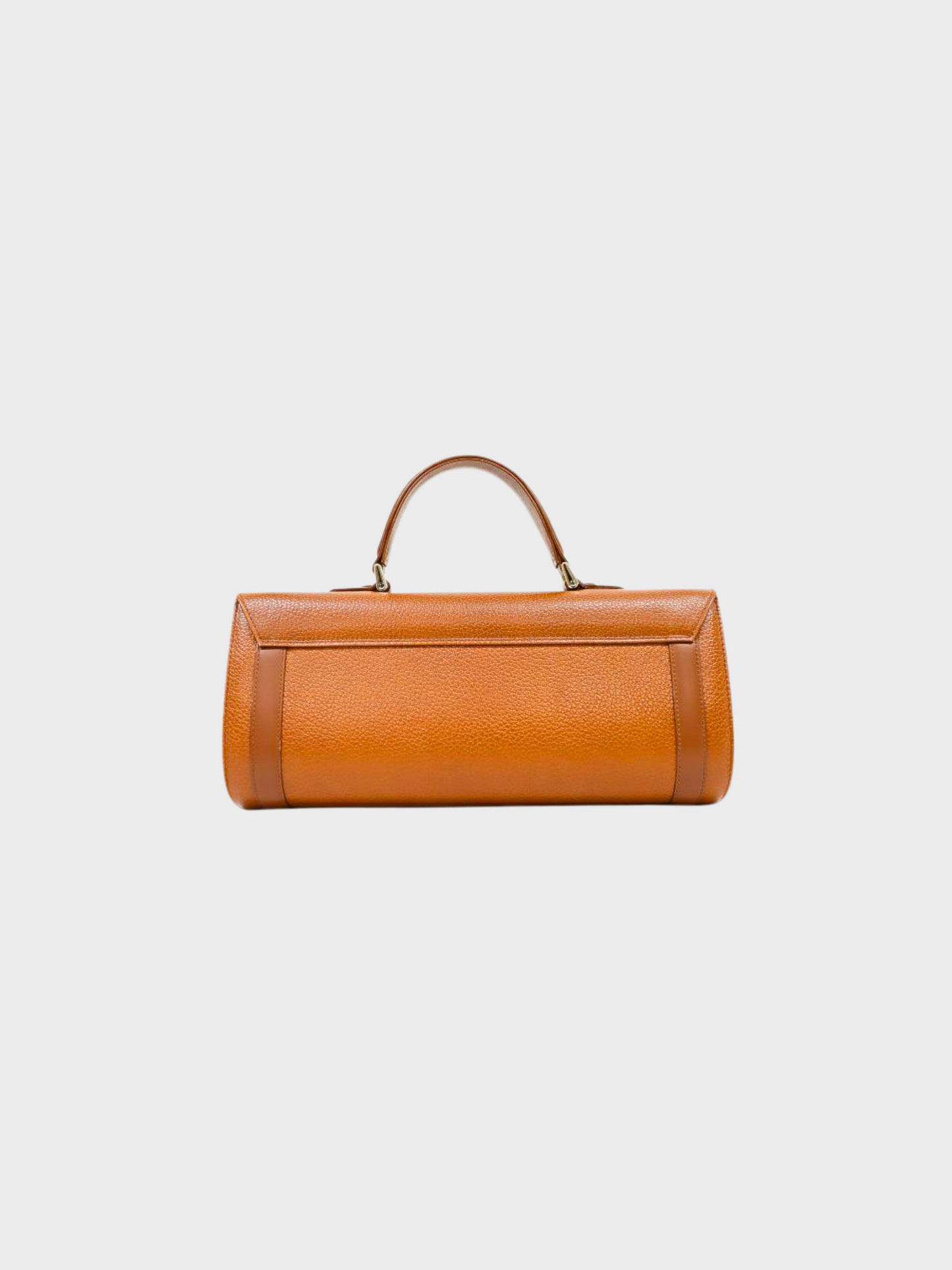 Burberry 2000s Brown Leather Top Handle Bag