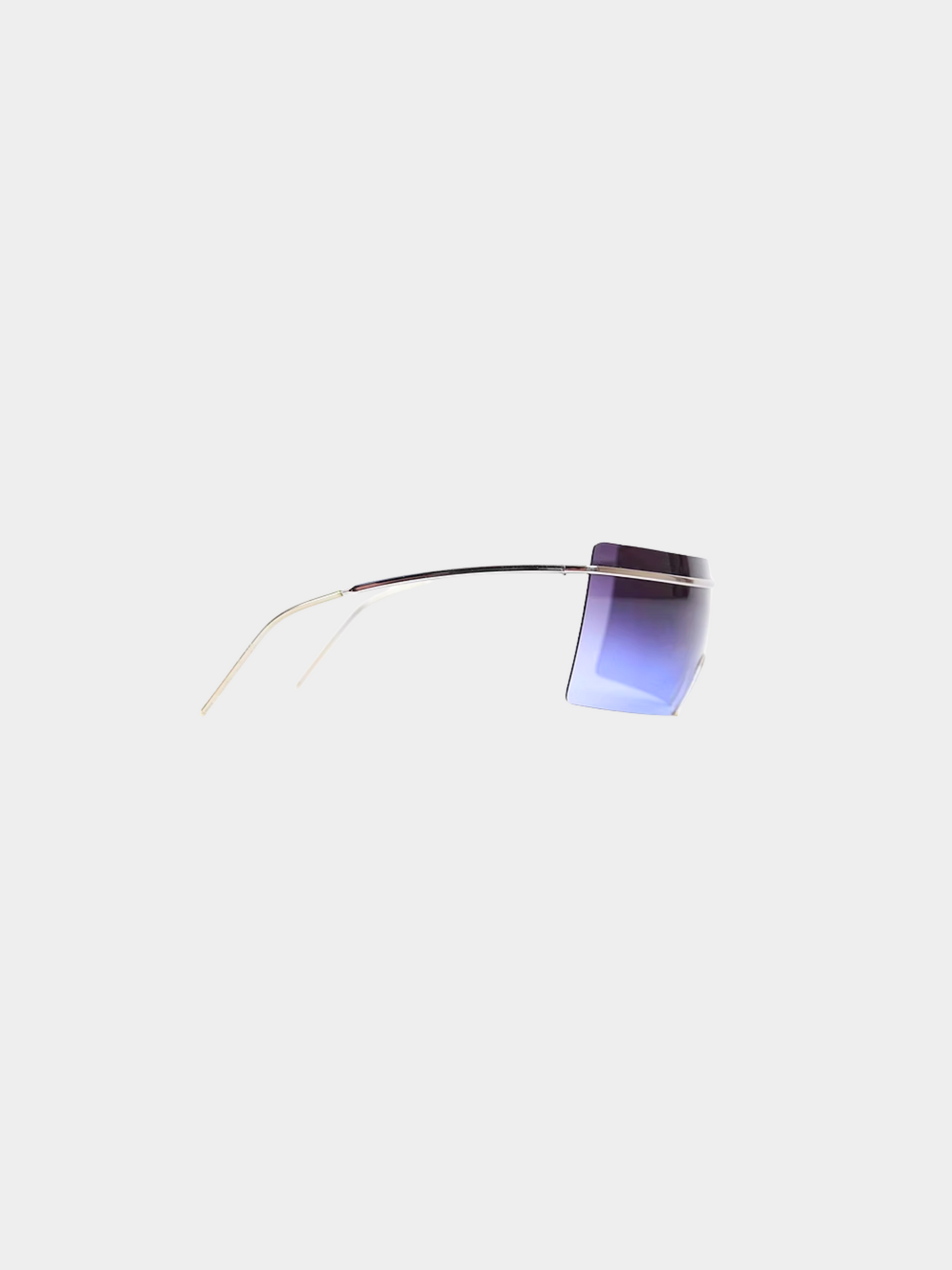 Chanel 2000s Purple Shield Square Sunglasses