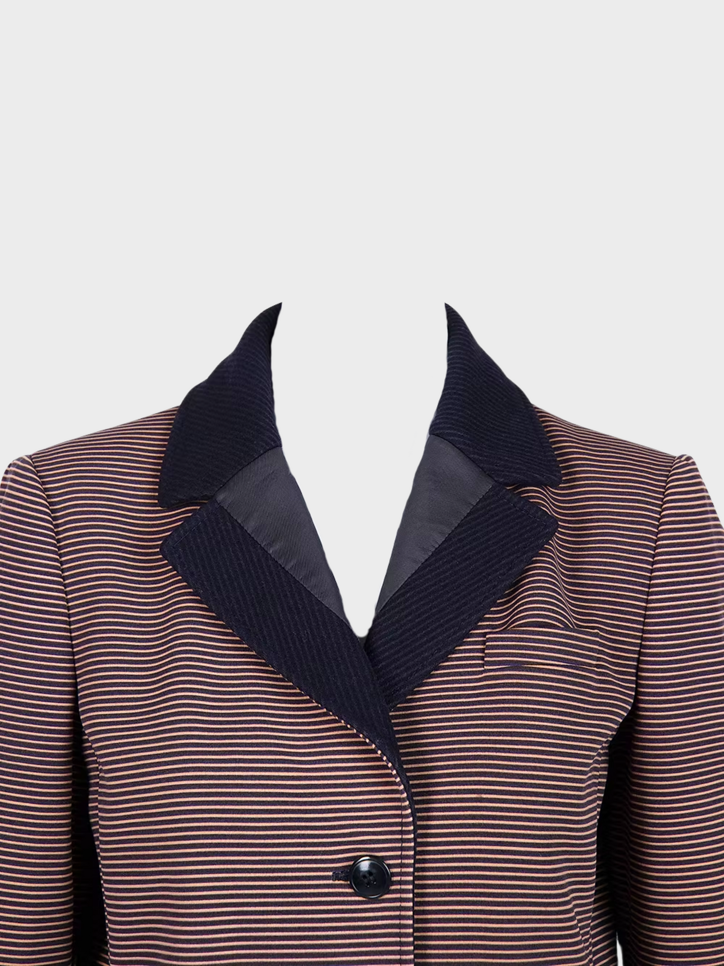 Miu Miu FW 2000 Multicolor Striped Coat