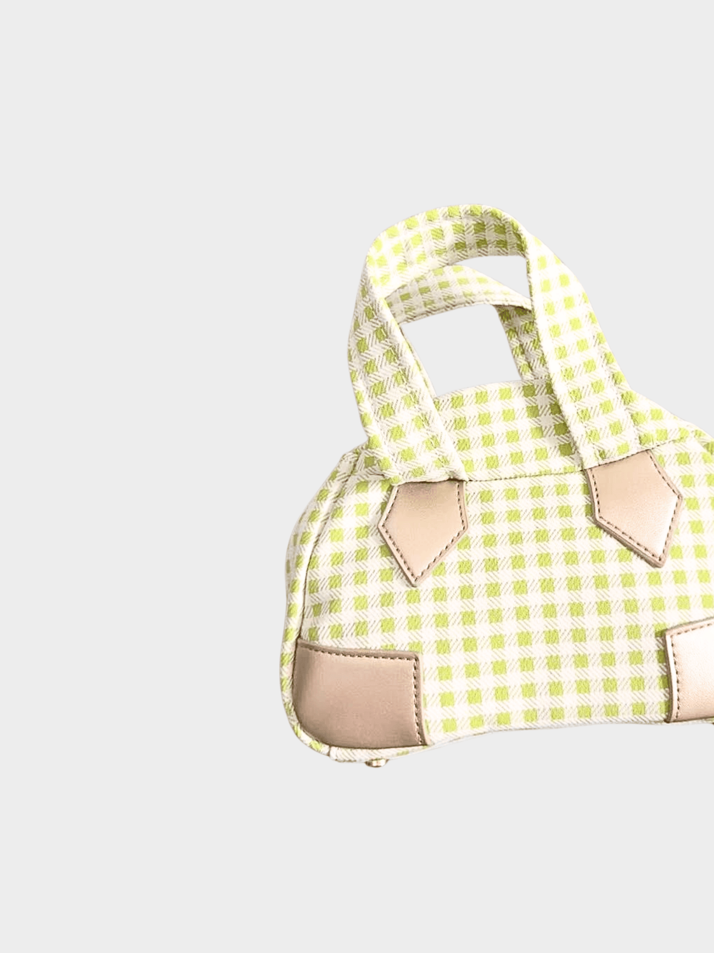 Vivienne Westwood 2020s Yasmine Medium Gingham Top Handle Bag