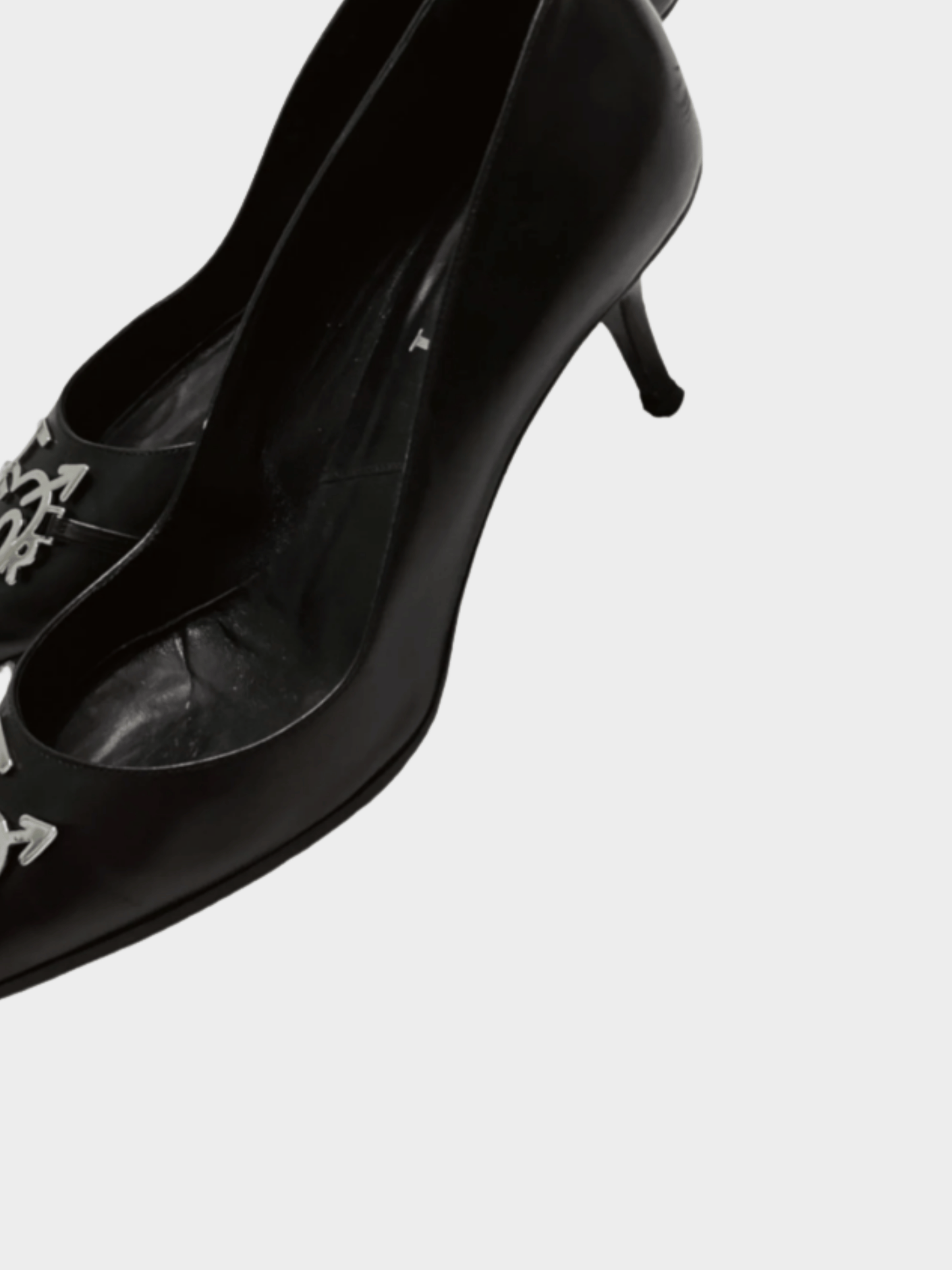 Christian Dior 2004 “I love Dior” Black Leather Heels