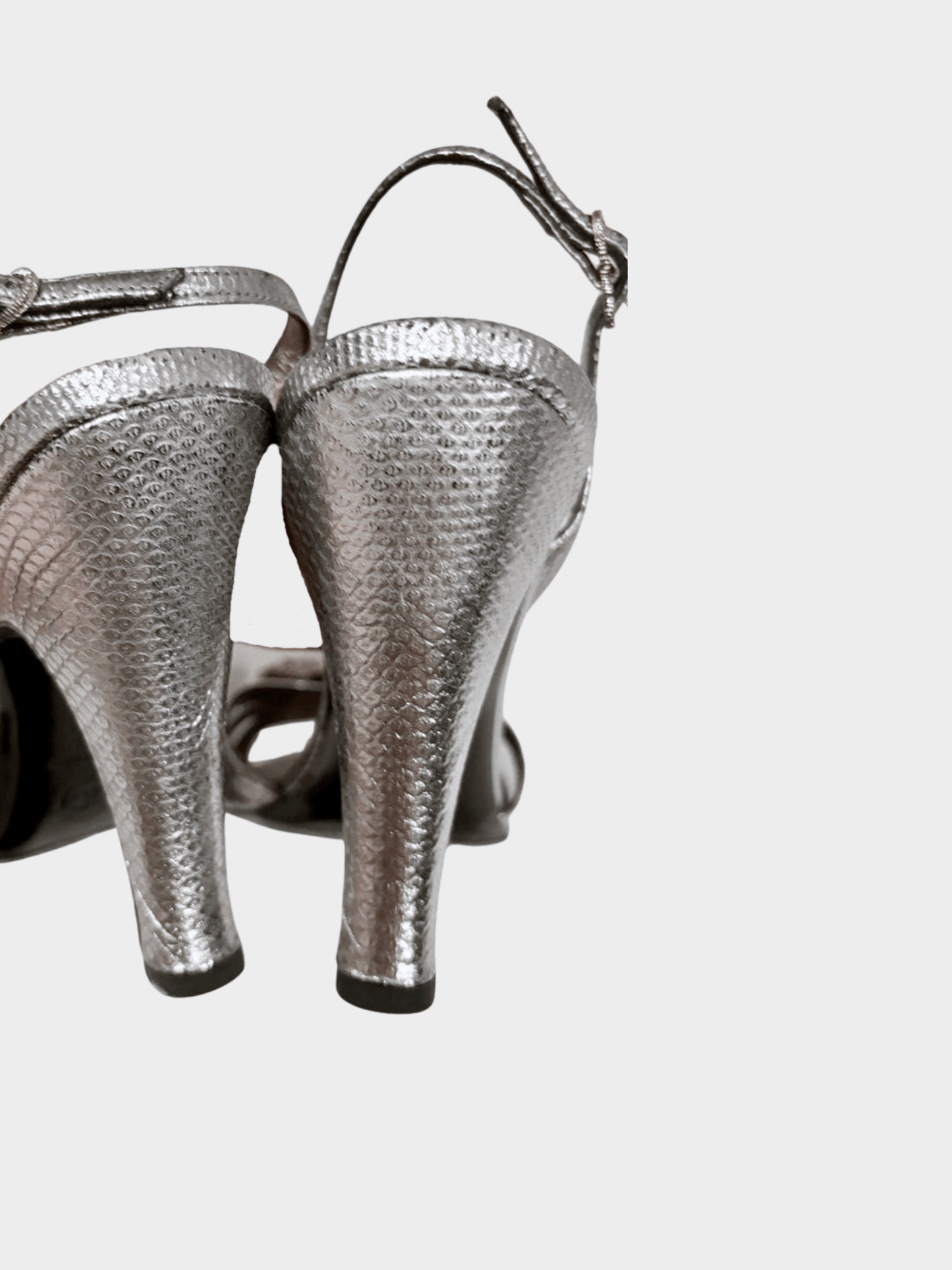 Chanel FW 2007 Silver Embellished Chain Heel